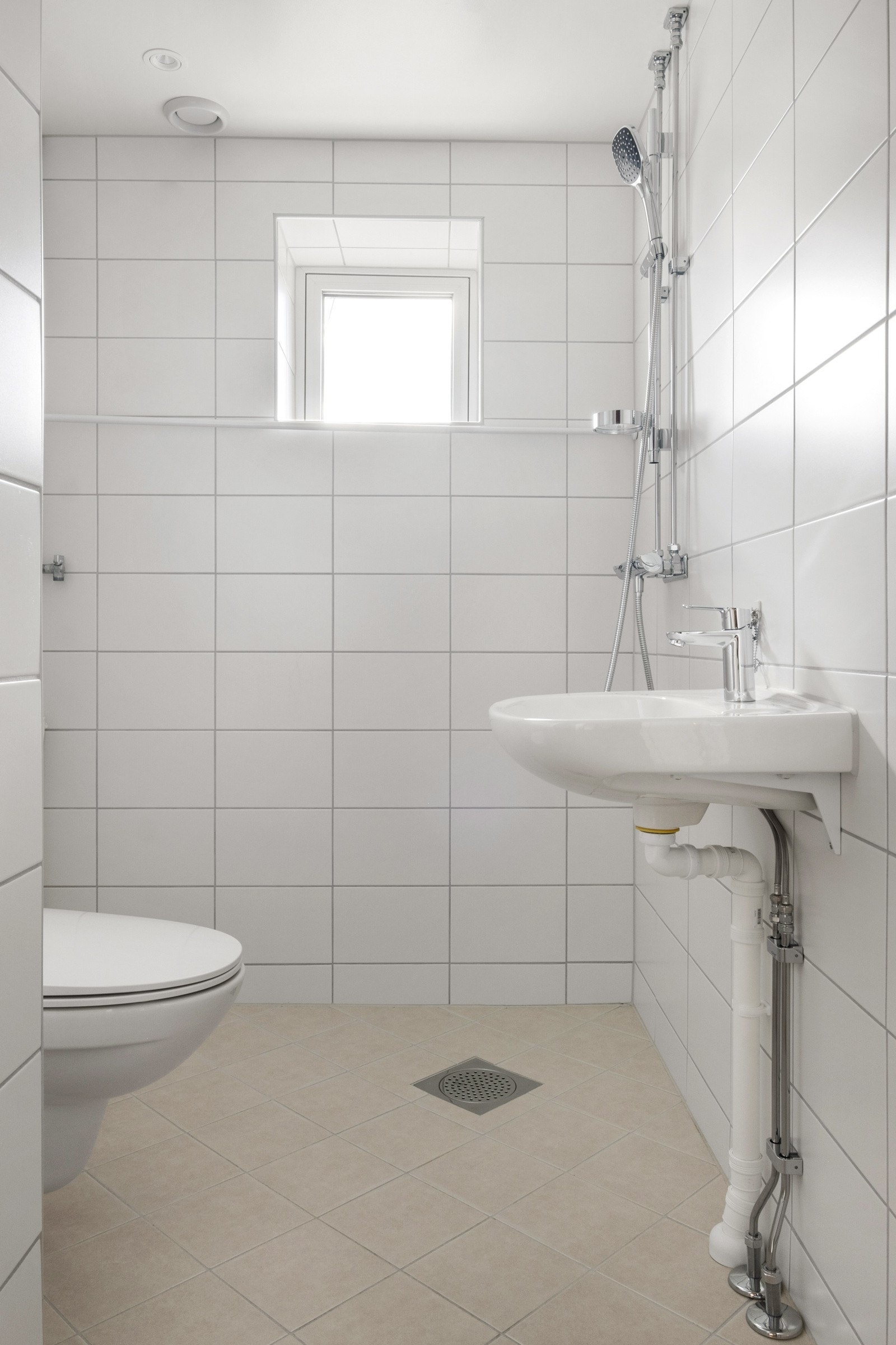 Det er opplegg til vaskemaskin. Galleribilde