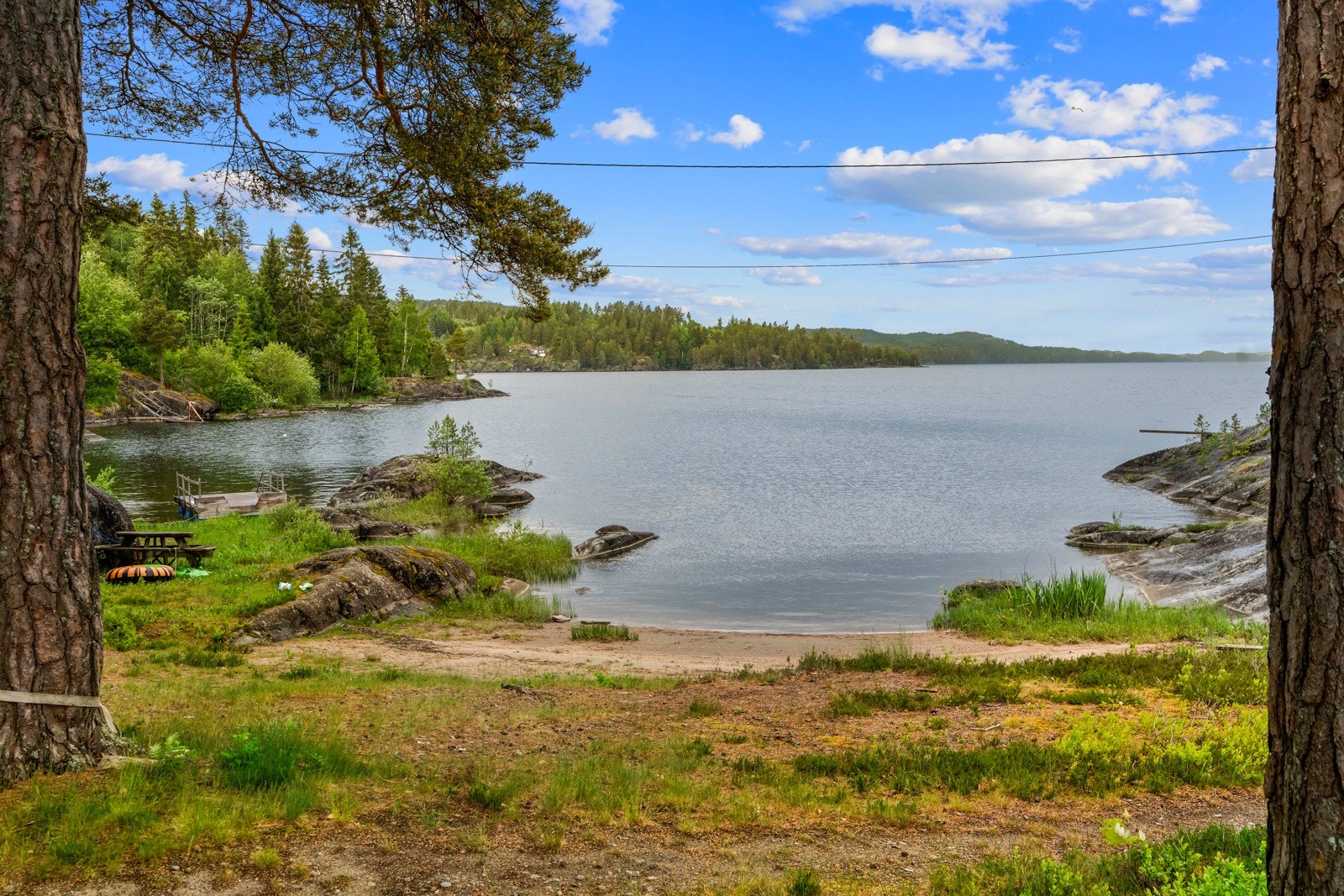 Badeplass på feltet Galleribilde