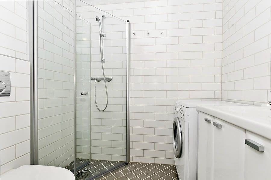 Baderom uten vaskemaskin Galleribilde