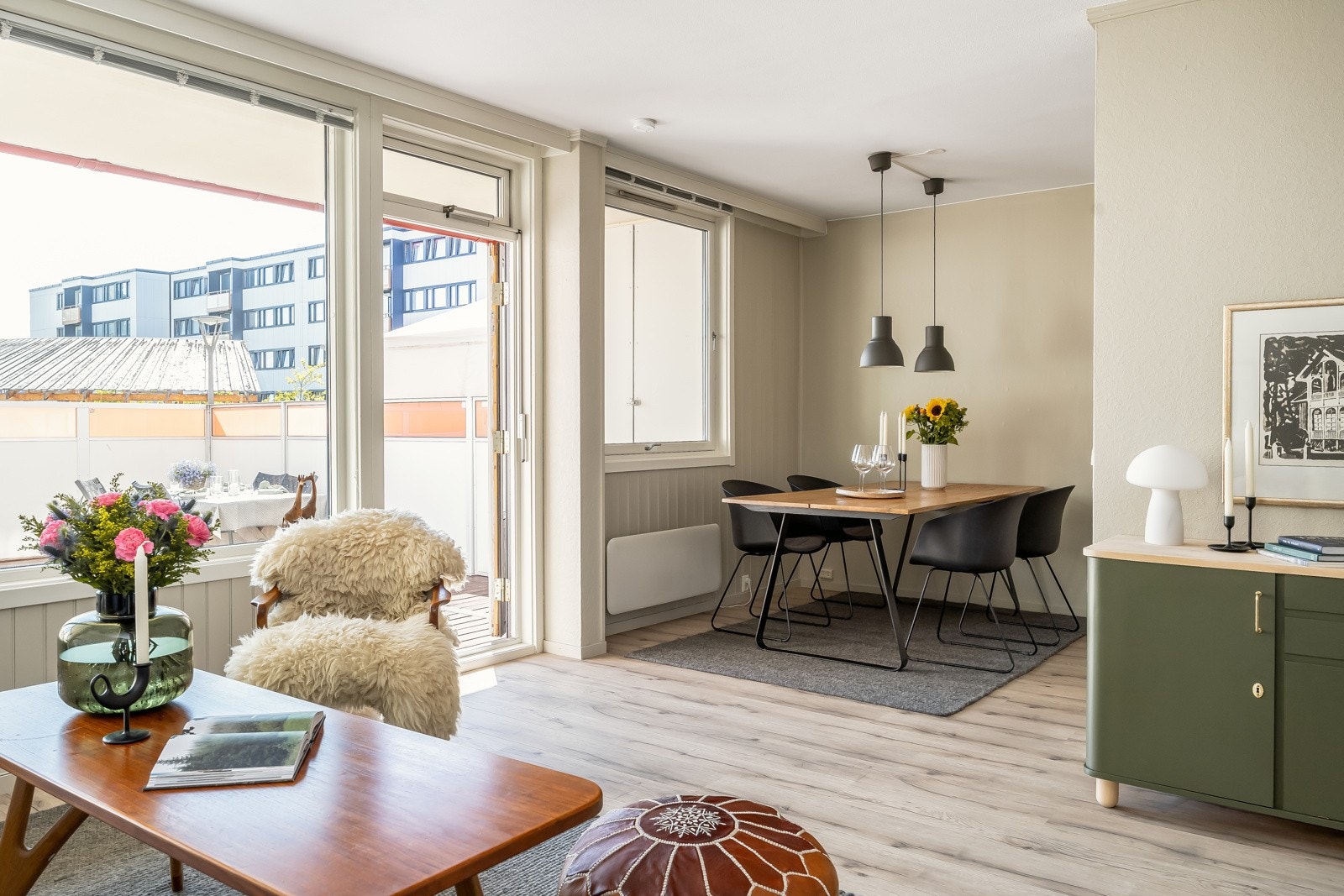 Leiligheten har rikelig med lagringsplass i 4 boder; 3 i kjelleren og 1 på balkongen. Galleribilde