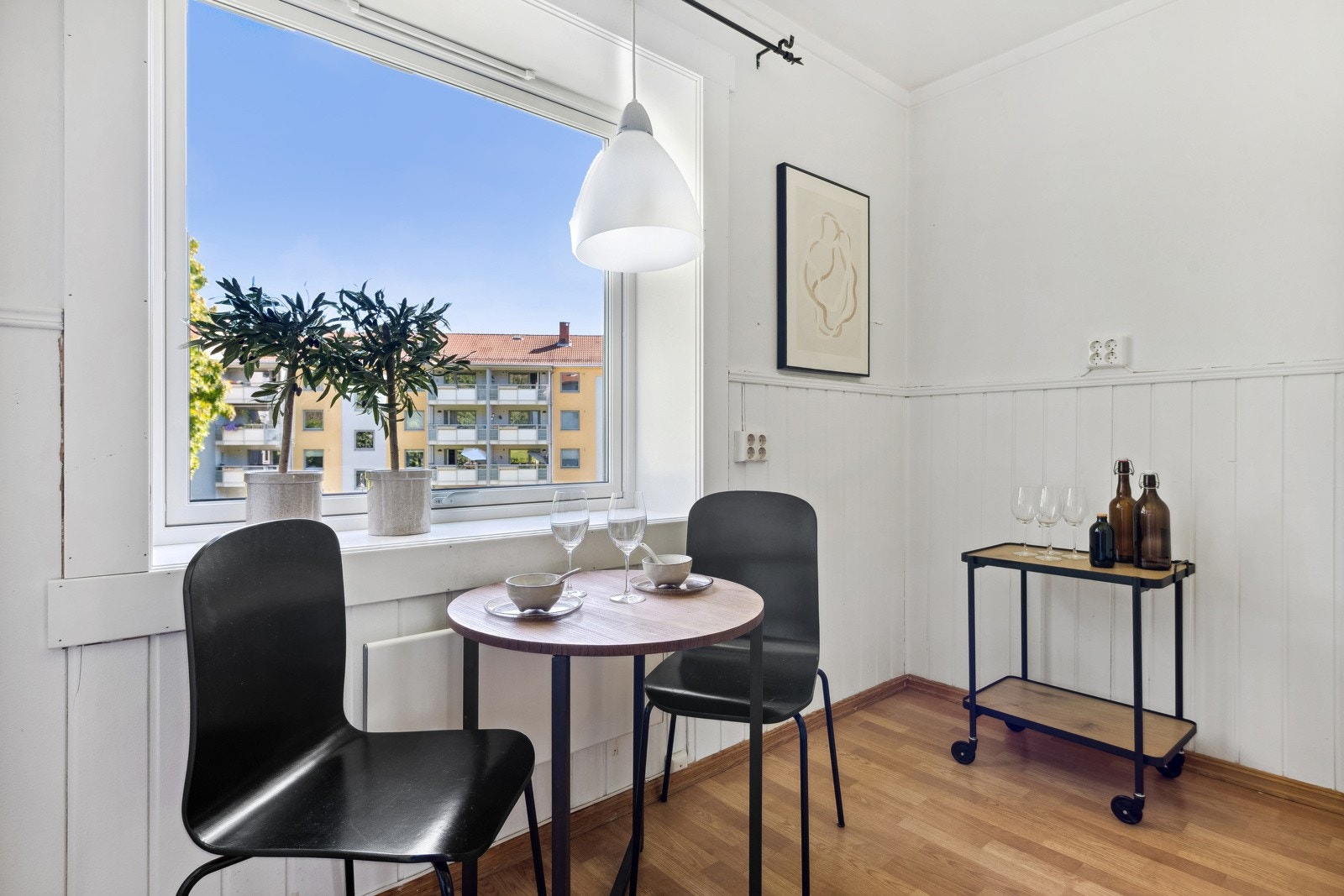 Her kan man nyte frokosten og morgensola. Galleribilde