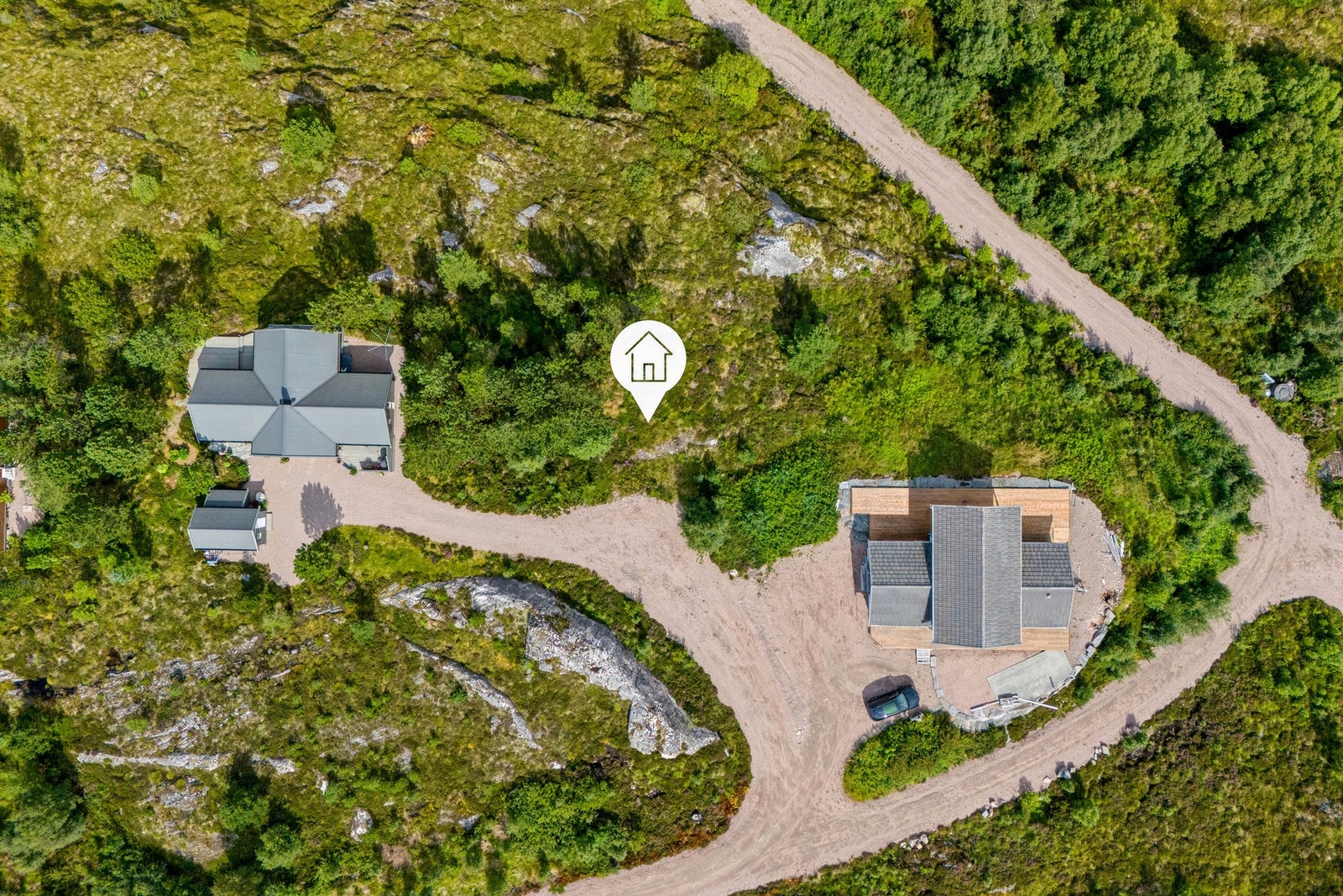 Tomten er på over 1 mål Galleribilde