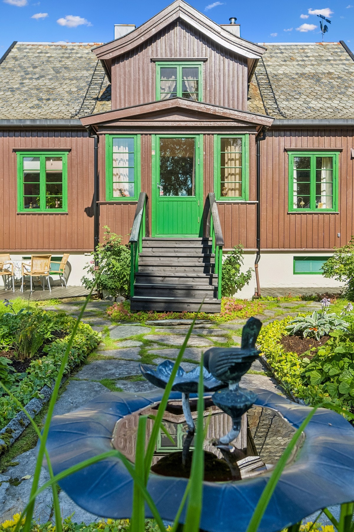 Fasade sett fra sørsiden av boligen Galleribilde