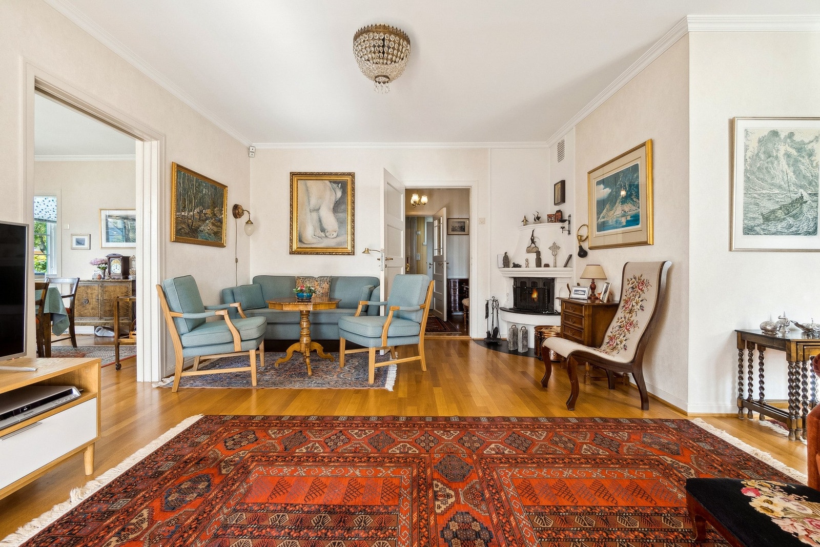 Pipe innsats til dette ildstedet ble skiftet i 2022 Galleribilde