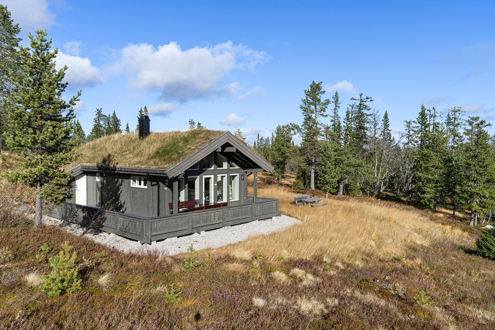 Småroi Panorama. Hytte er ikke bygget ennå. Galleribilde