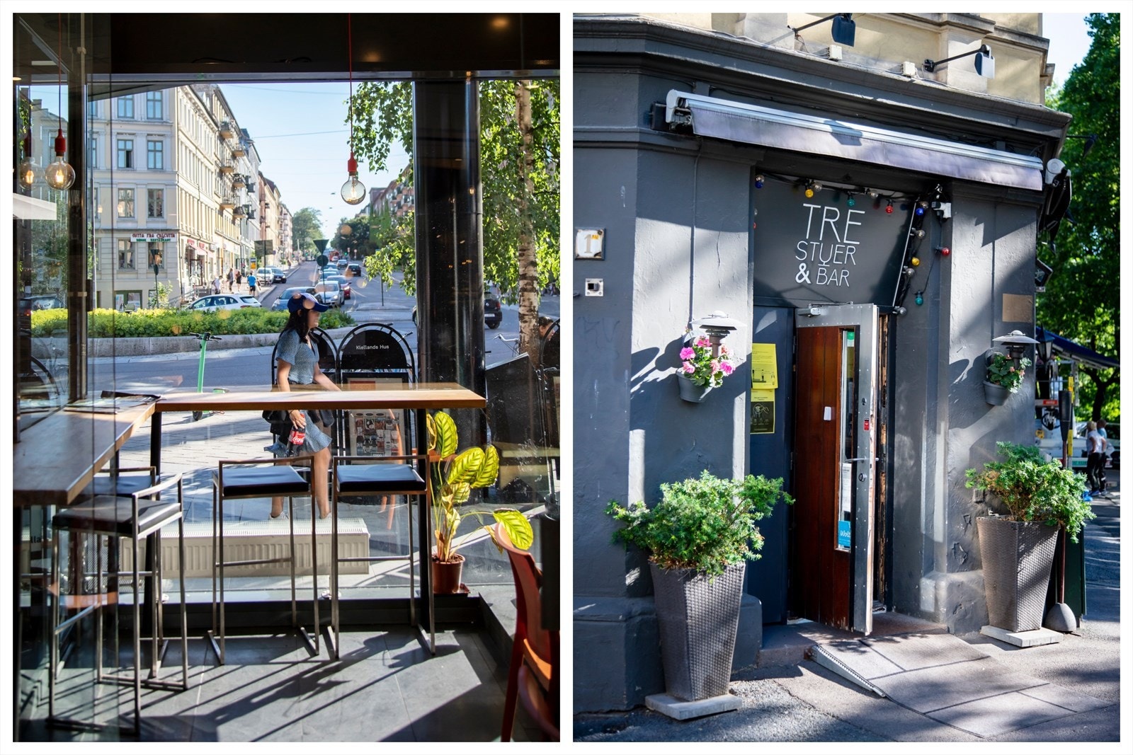 Alexander Kiellands plass med sine mange trivelige fortauskafeer og spisesteder Galleribilde