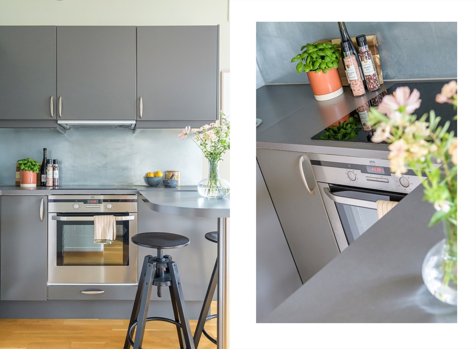 Innholdsrikt kjøkken fra 2006 med integrerte hvitevarer som medfølger. Galleribilde