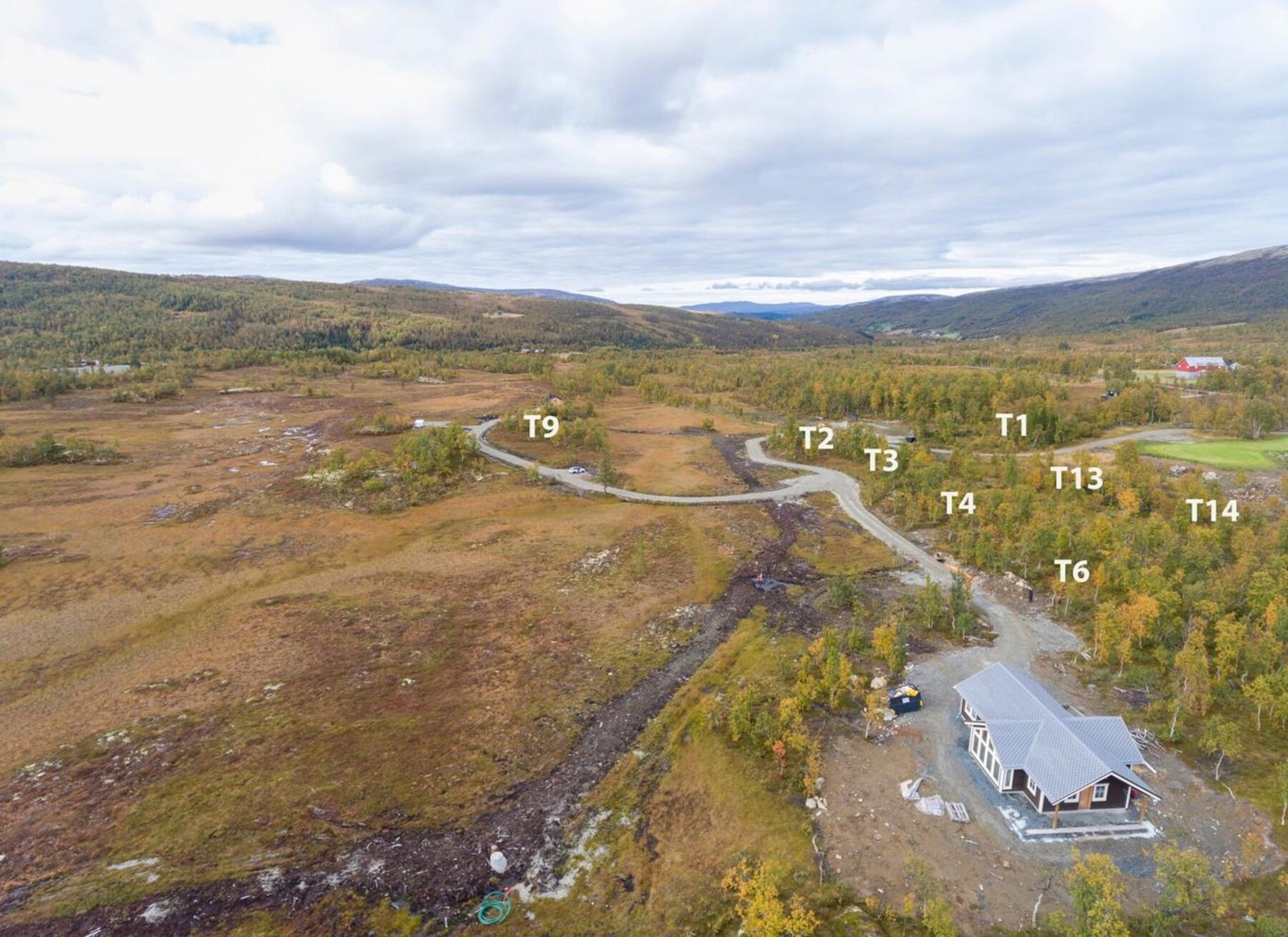 Tomtene markert Galleribilde