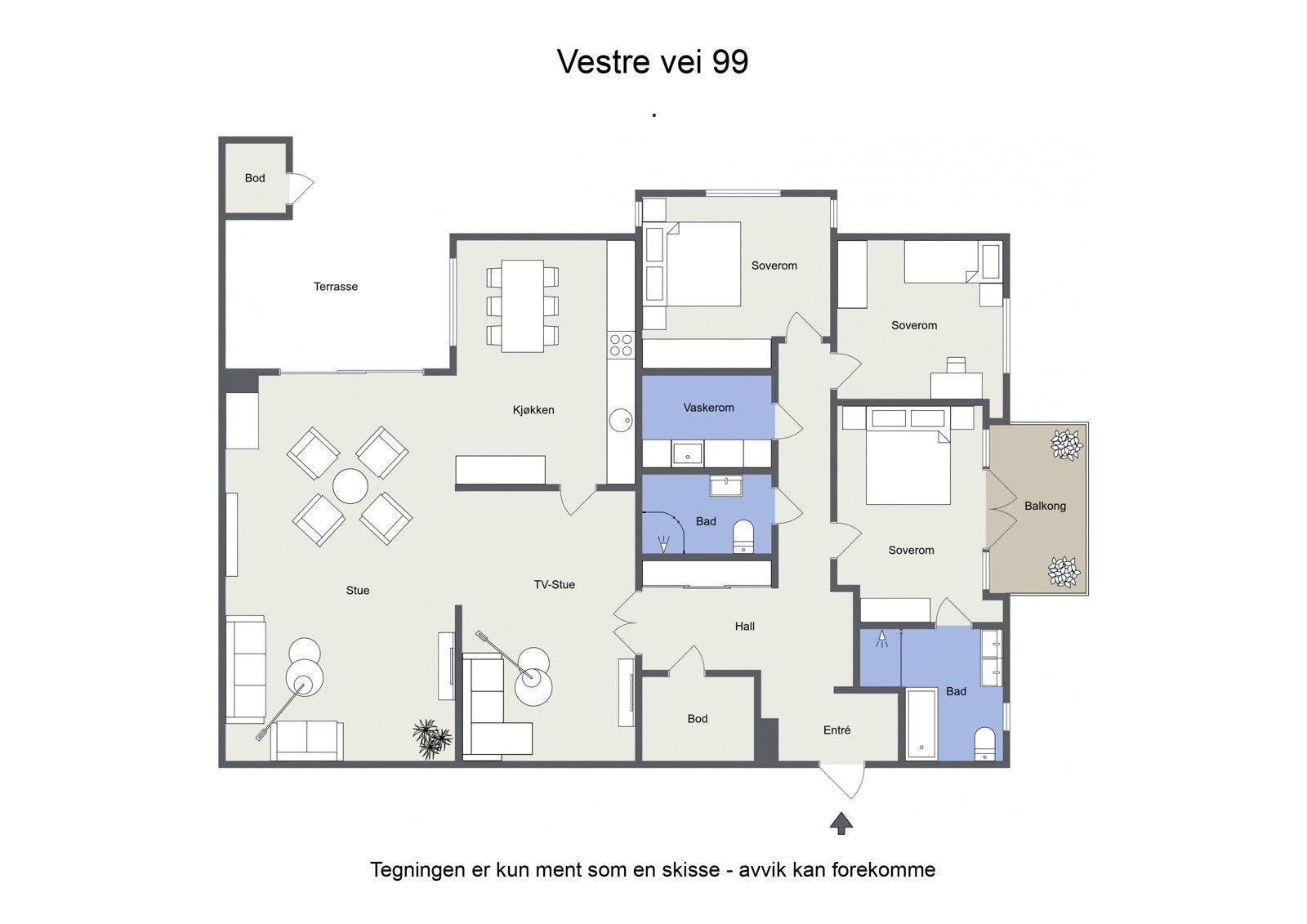 Plantegning Galleribilde