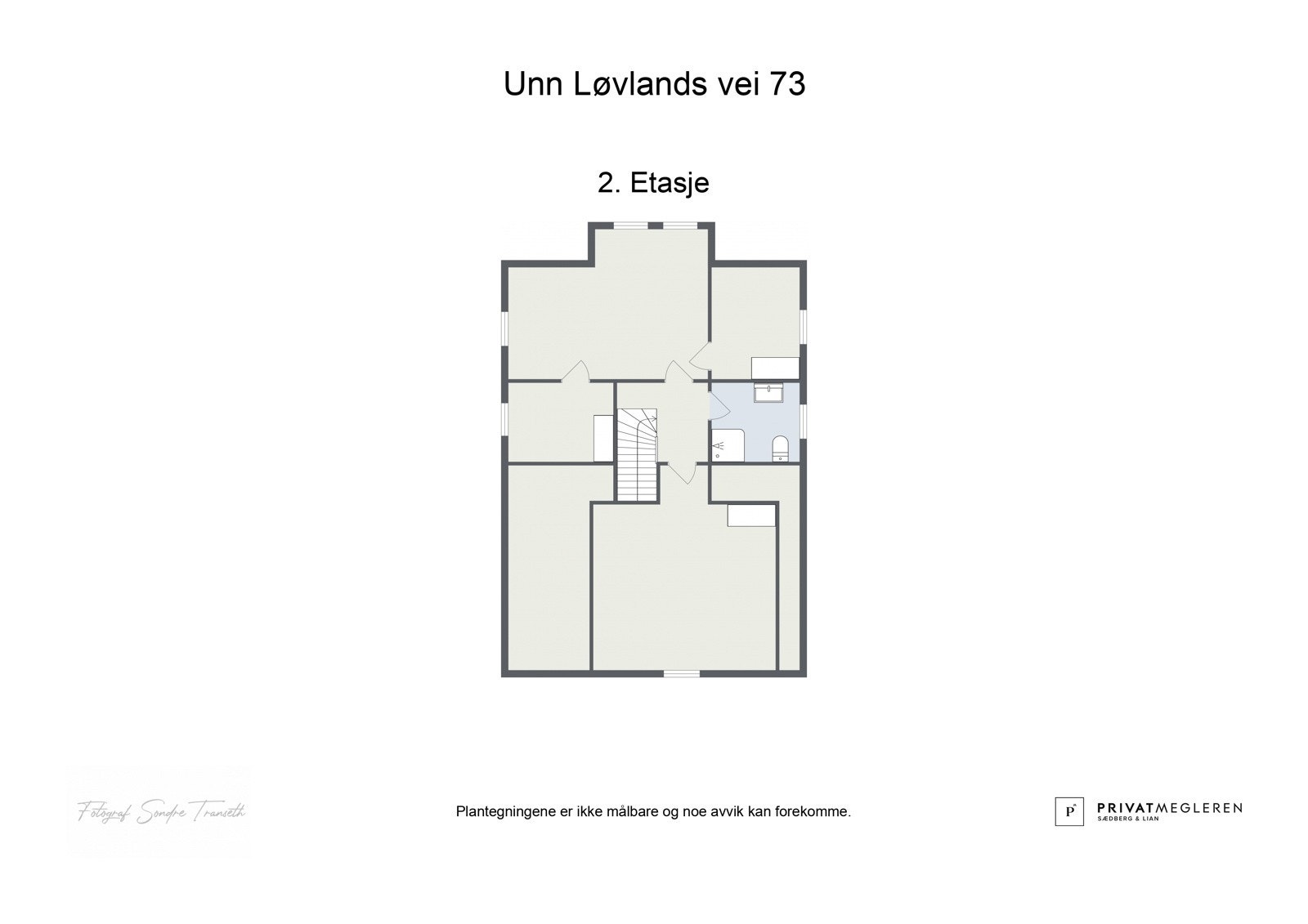 Plantegning 2.etg. laget av fotograf Galleribilde