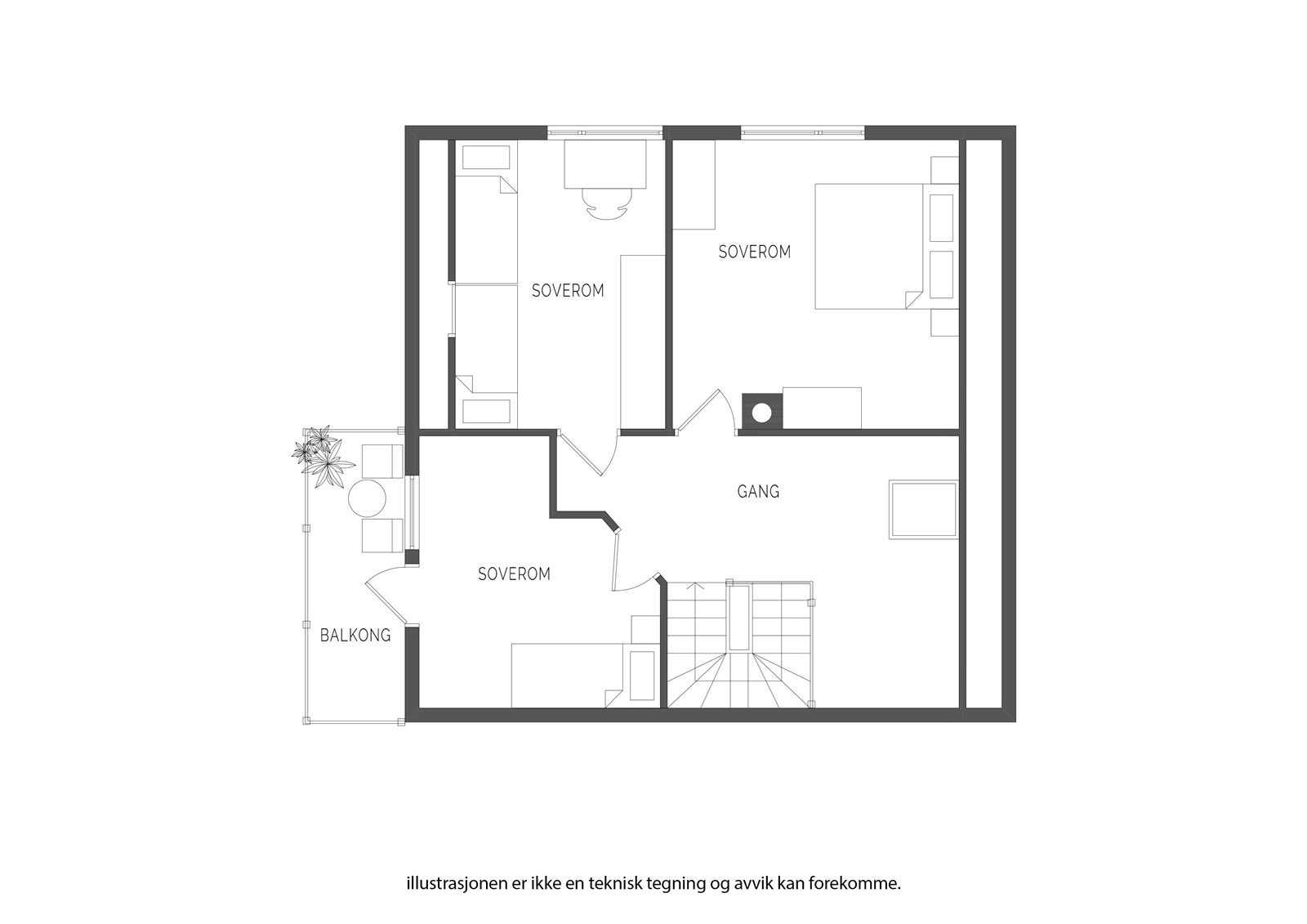 Plantegning 2. etasje. Galleribilde