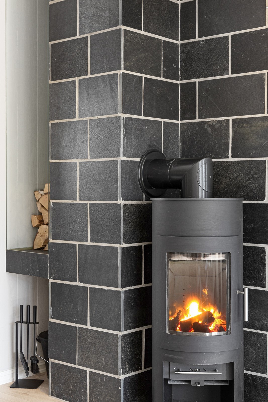 Peisovn som varmer godt på kalde dager. Galleribilde