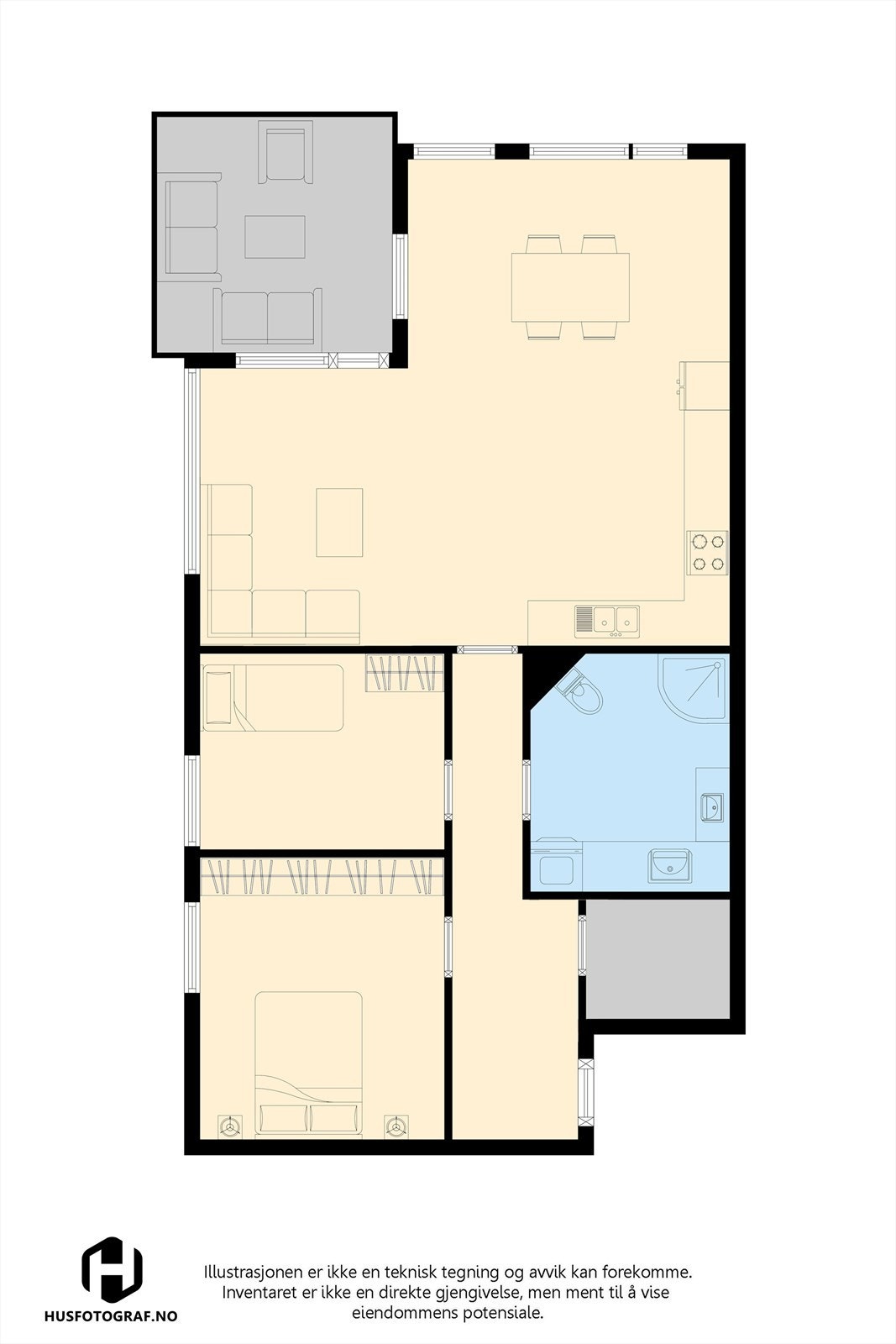 Plantegning Galleribilde