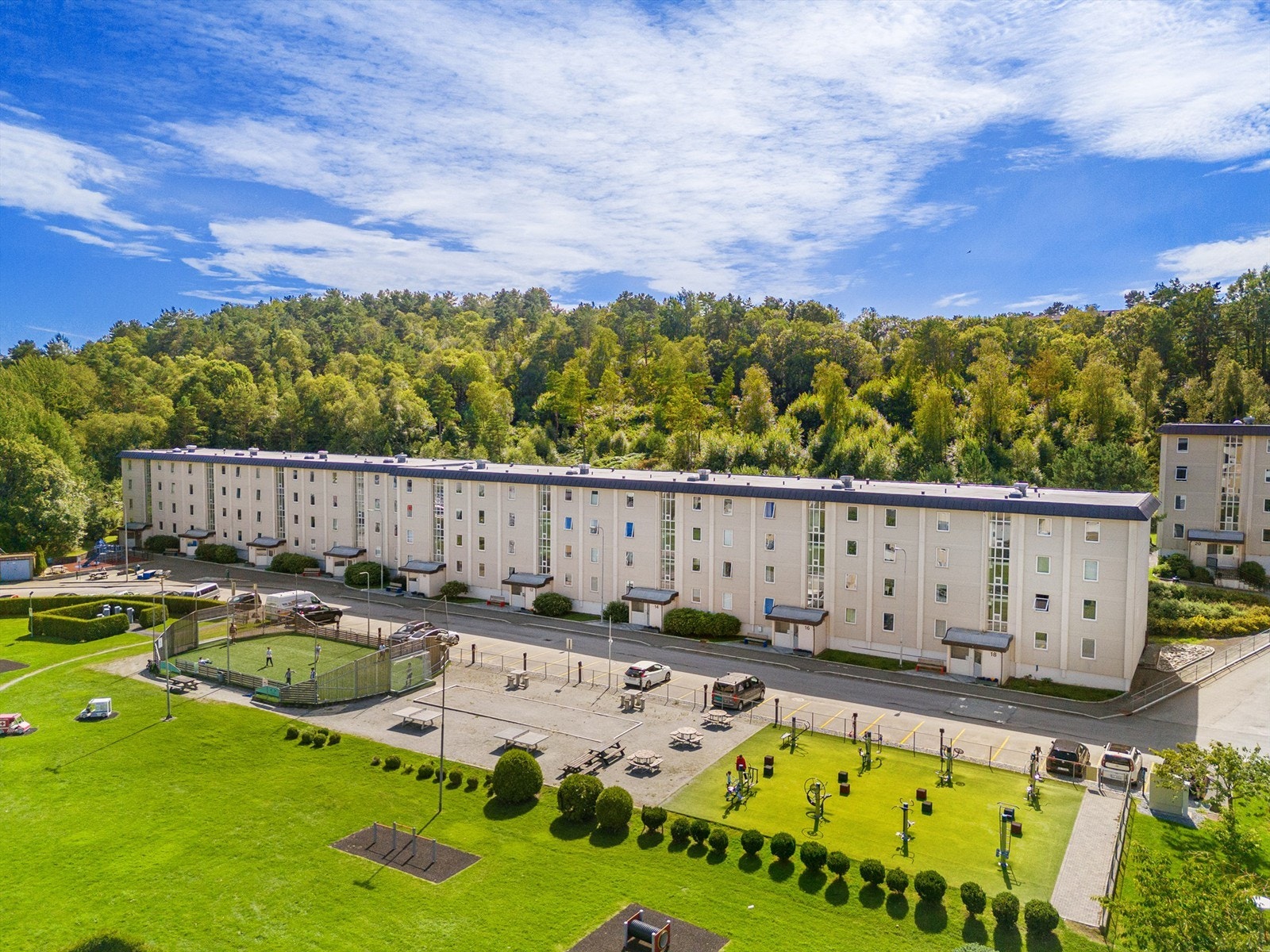 Borettslaget har fine fellesarealer som byr på mange fine aktiviteter for store og små Galleribilde