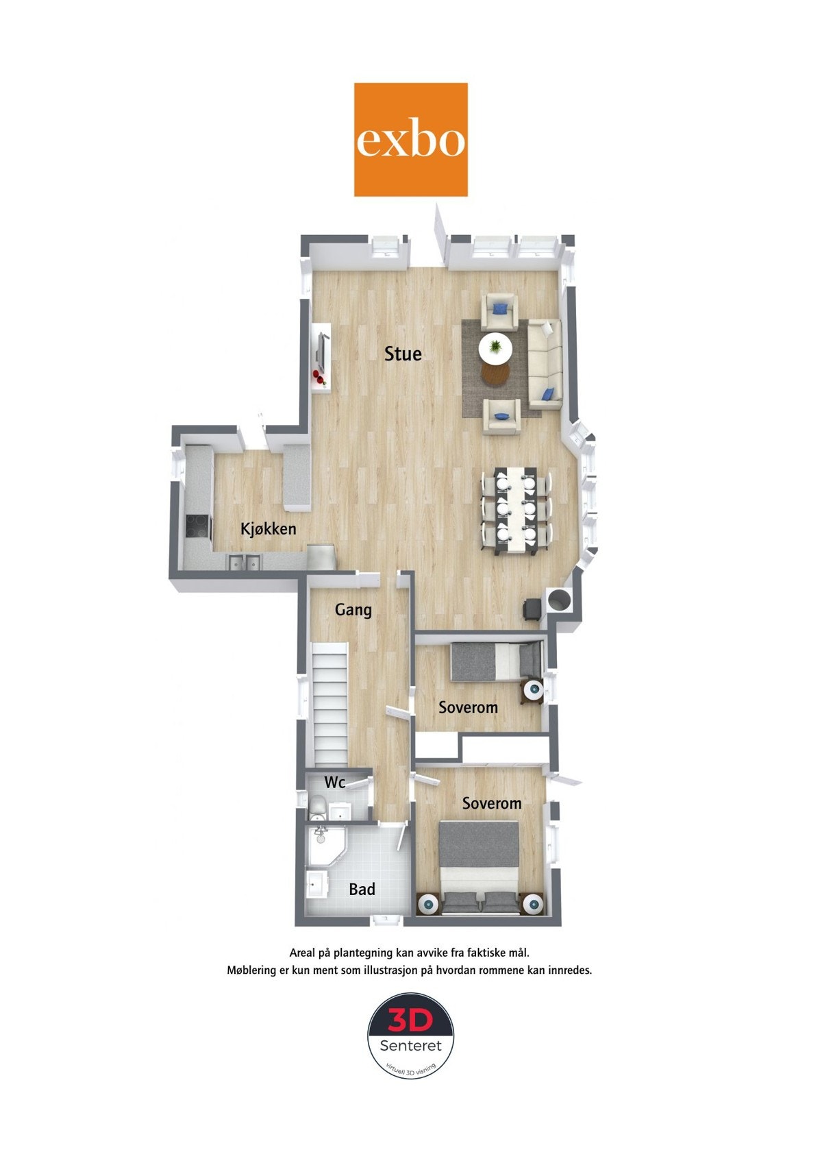 Plantegning 1 etasje Galleribilde