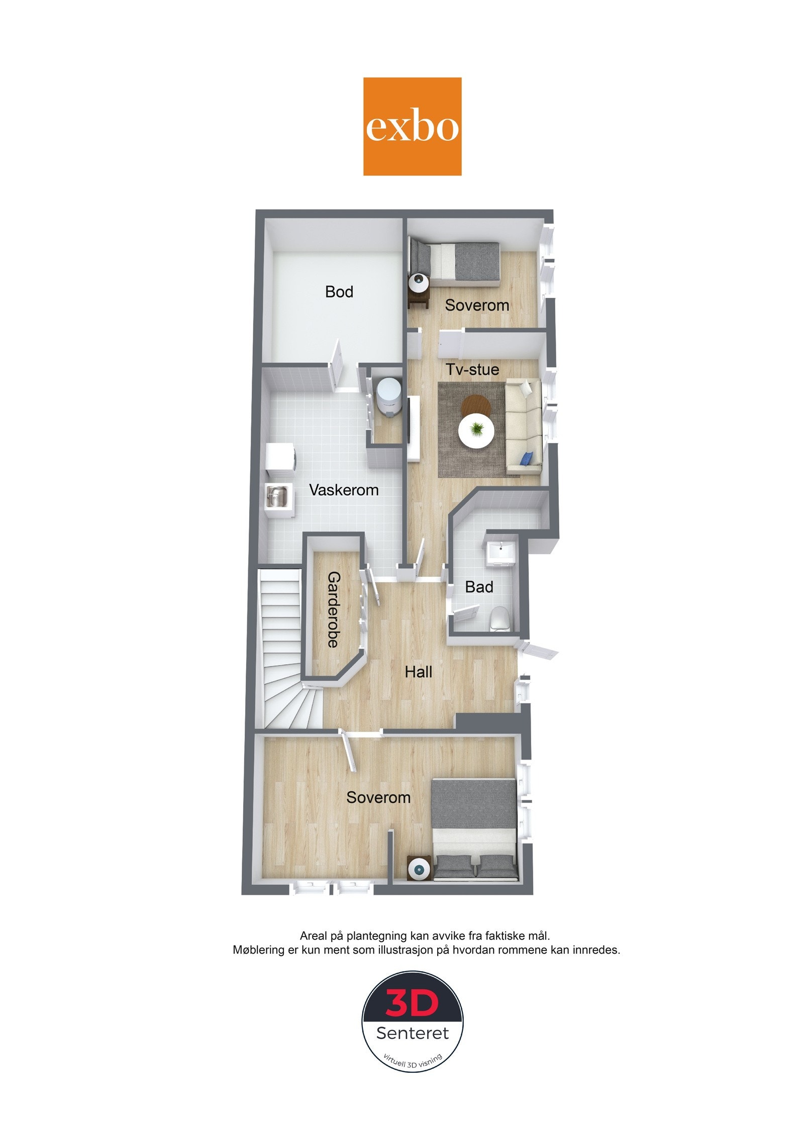 Plantegning underetasje Galleribilde