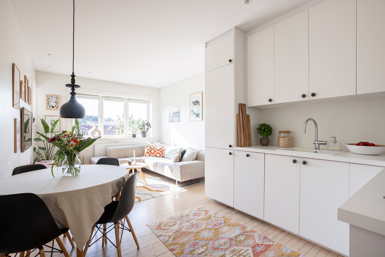 Den åpne løsningen er både sosial og praktisk. Galleribilde