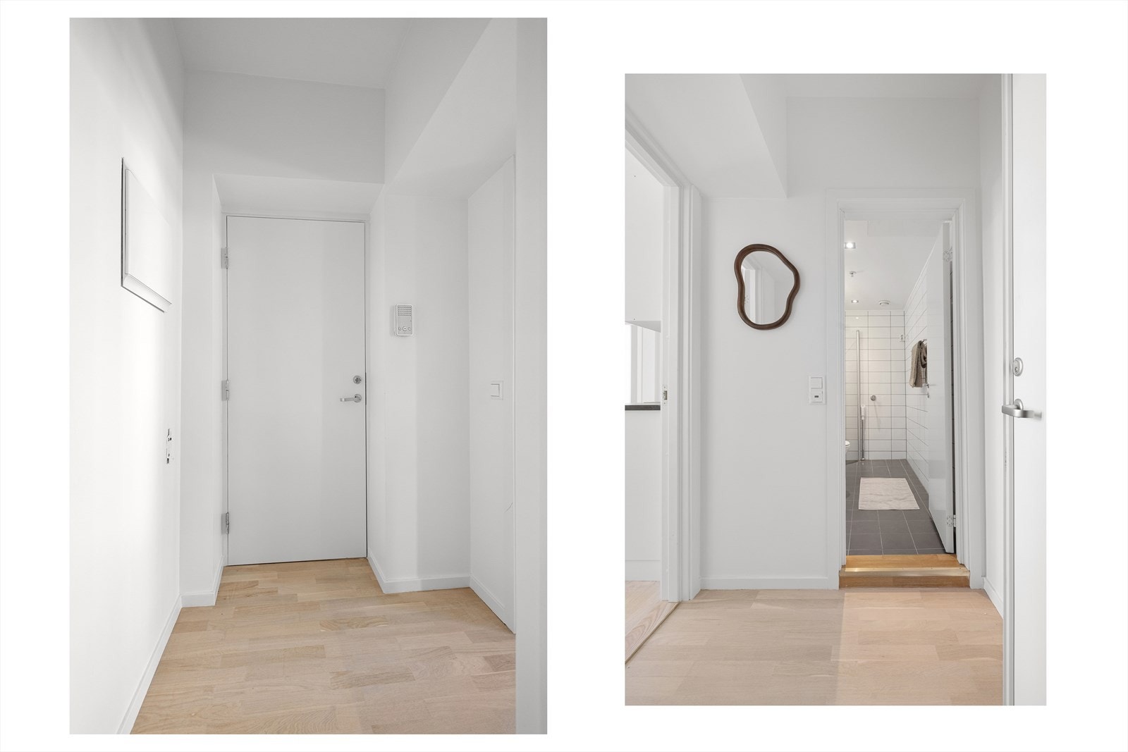 Entréen leder inn til bad og stue Galleribilde