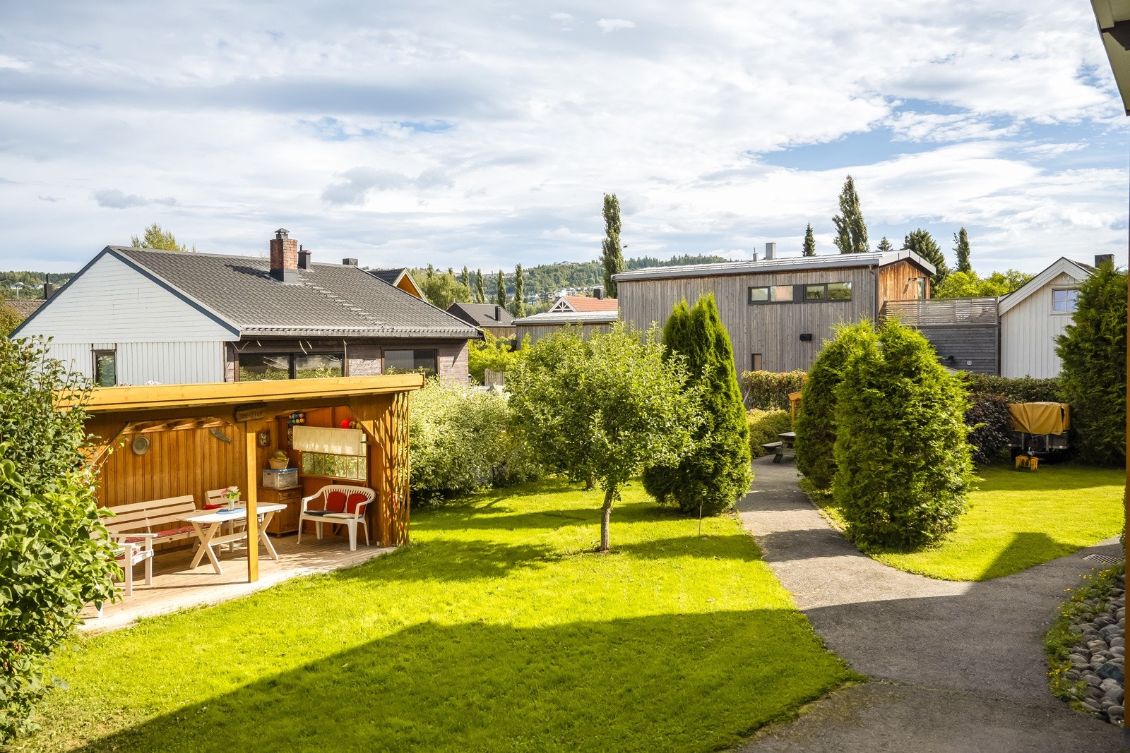 Sameiet har flotte skjermet fellesarealer. Galleribilde