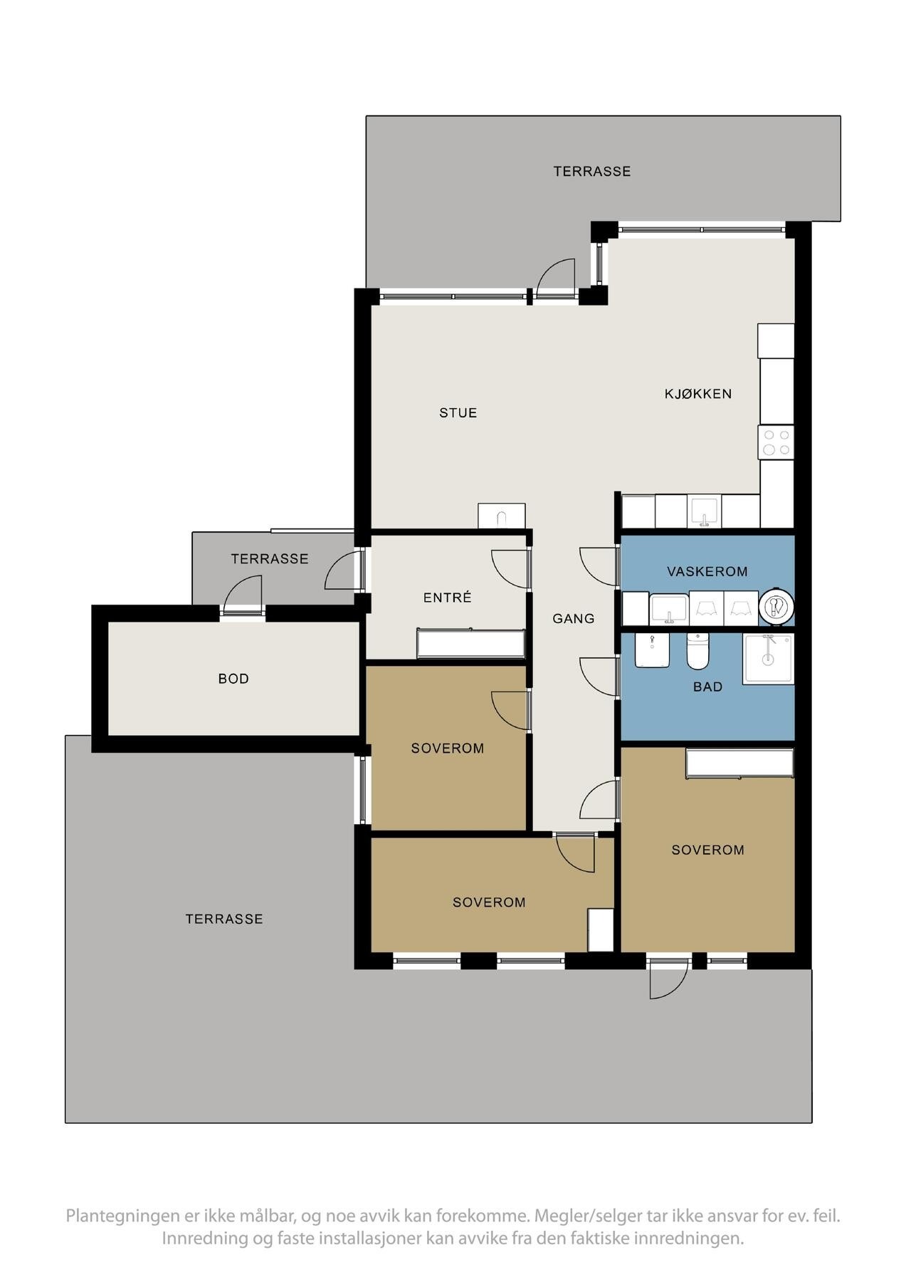 Plantegning Galleribilde