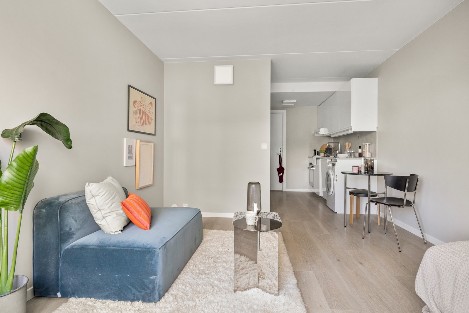 Leiligheten har en slik planløsning som gjør den enkel å møblere. Galleribilde