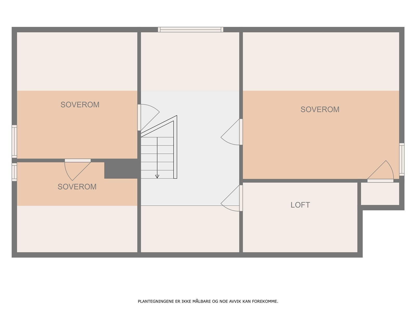 Plantegning loft. Galleribilde
