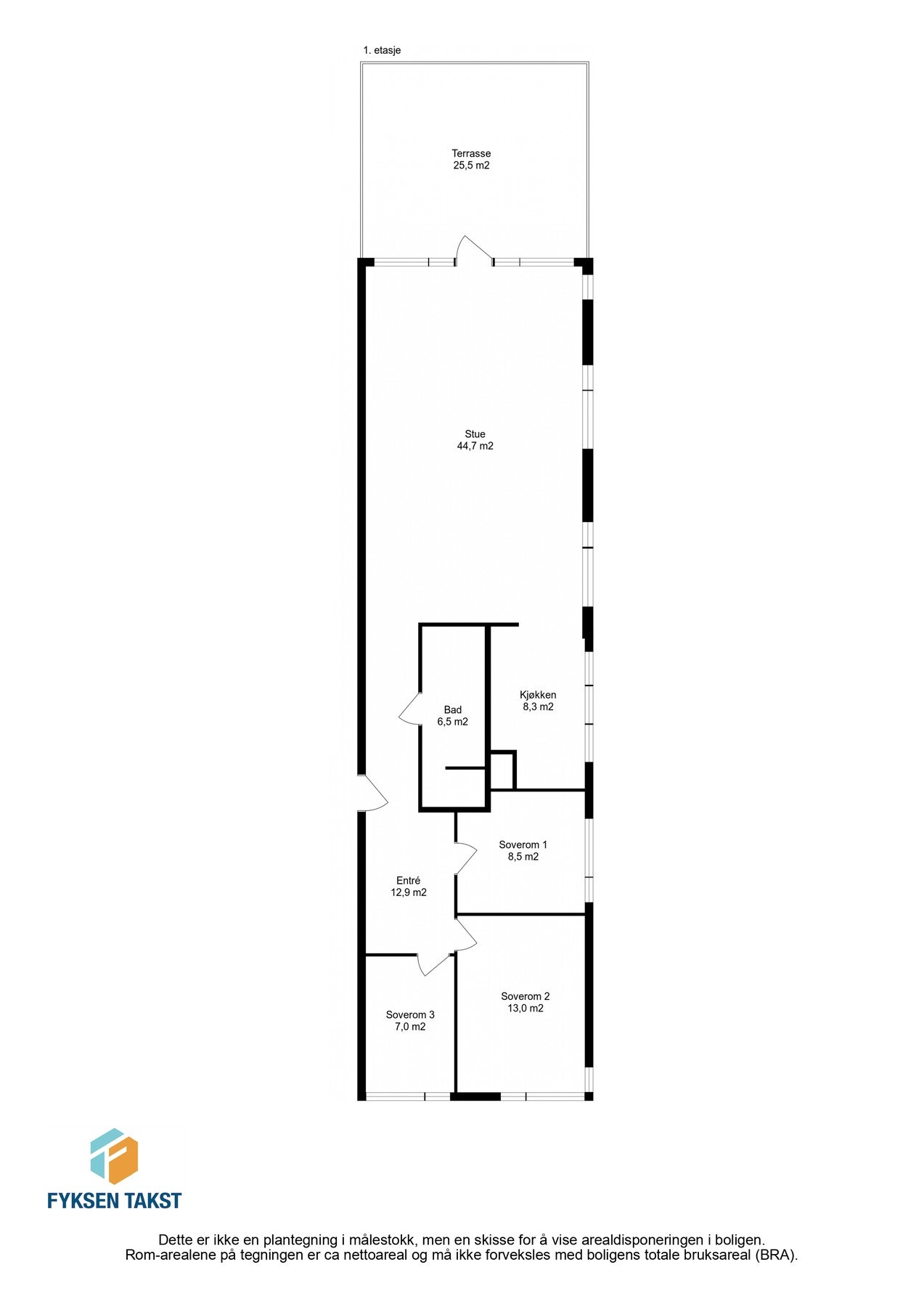 Planskisse Galleribilde