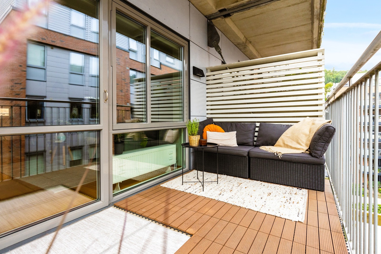 Her får du gleden av en vestvendt balkong på 7 kvm. Galleribilde