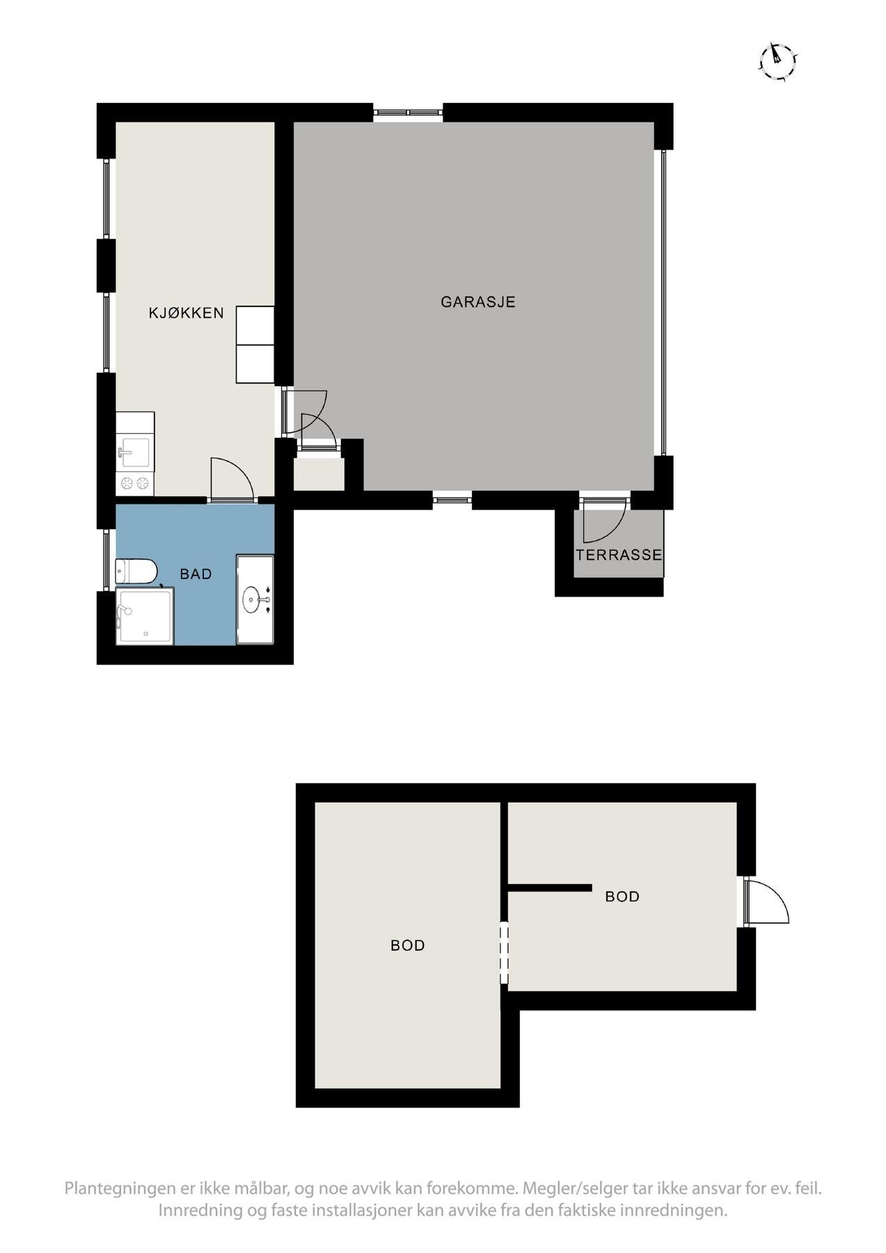 2D garasje og uthus Galleribilde