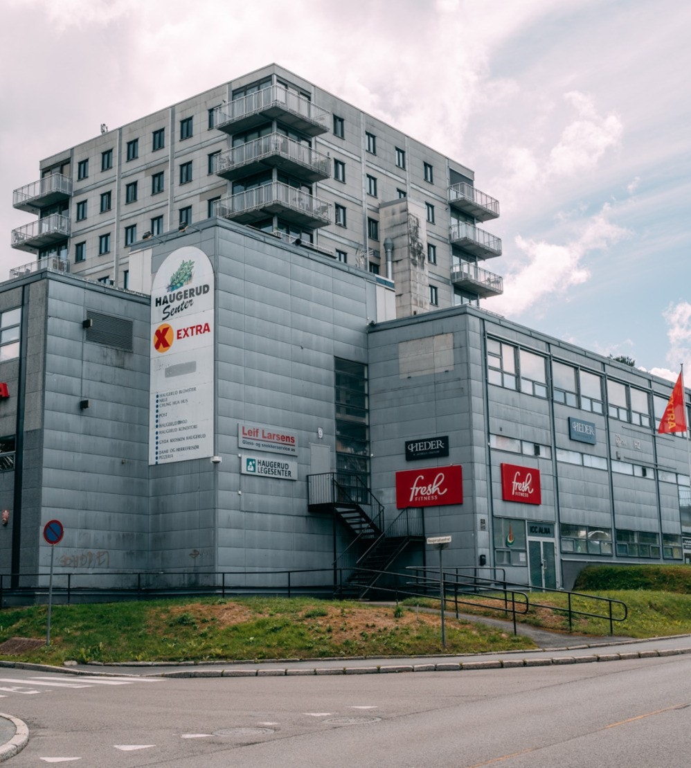 På Haugerud Senter finner du også bl.a treningssenter og legesenter. Galleribilde
