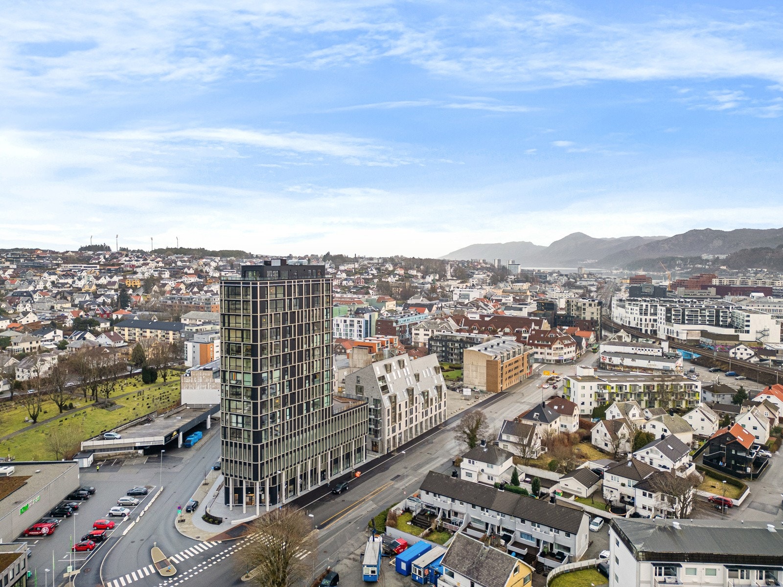 Bygården ligger i Møllekvartalet - Her har man kort avstand til det meste i Sandnes sentrum Galleribilde