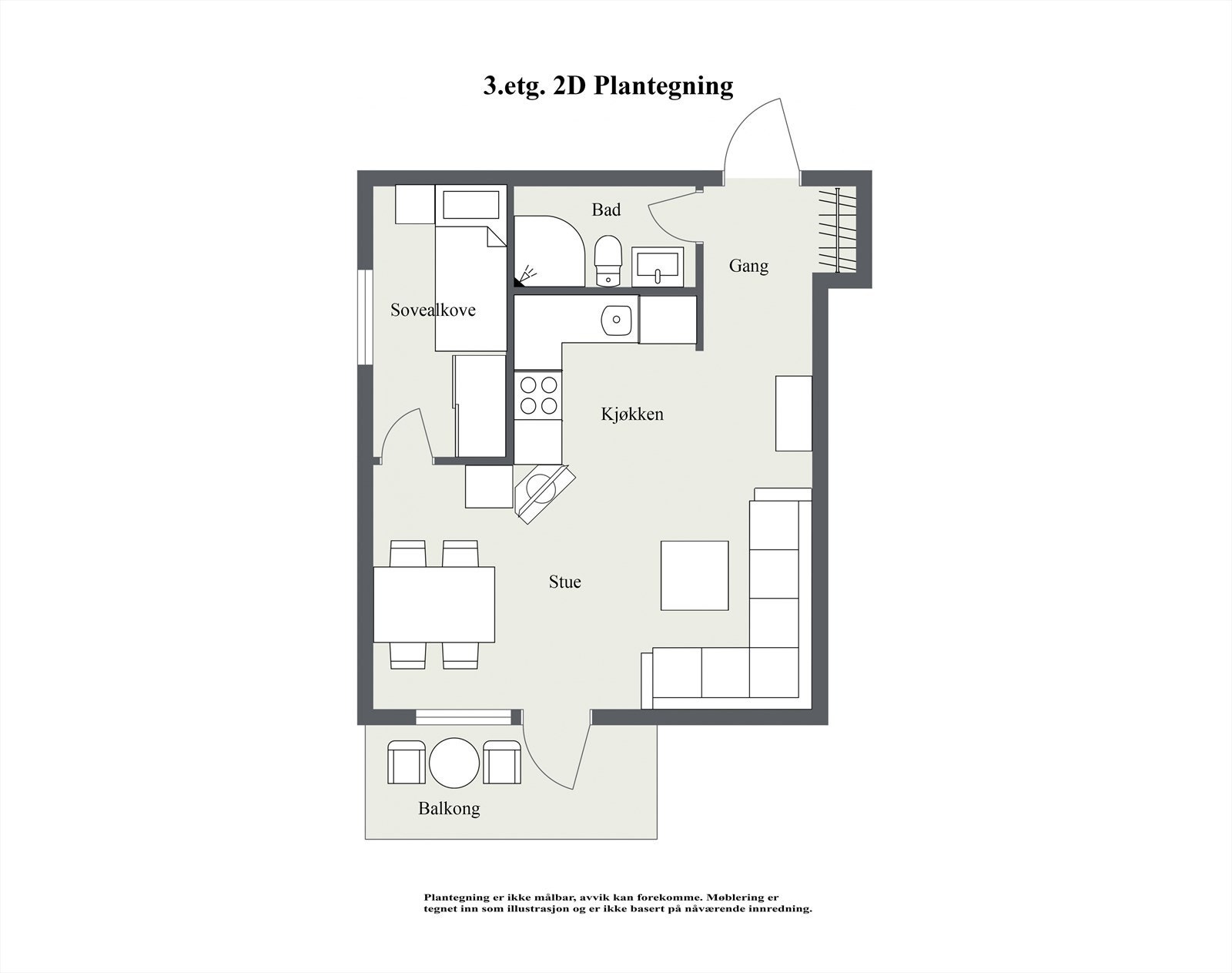 3. Etasje - 2D Floor Plan.jpg Galleribilde