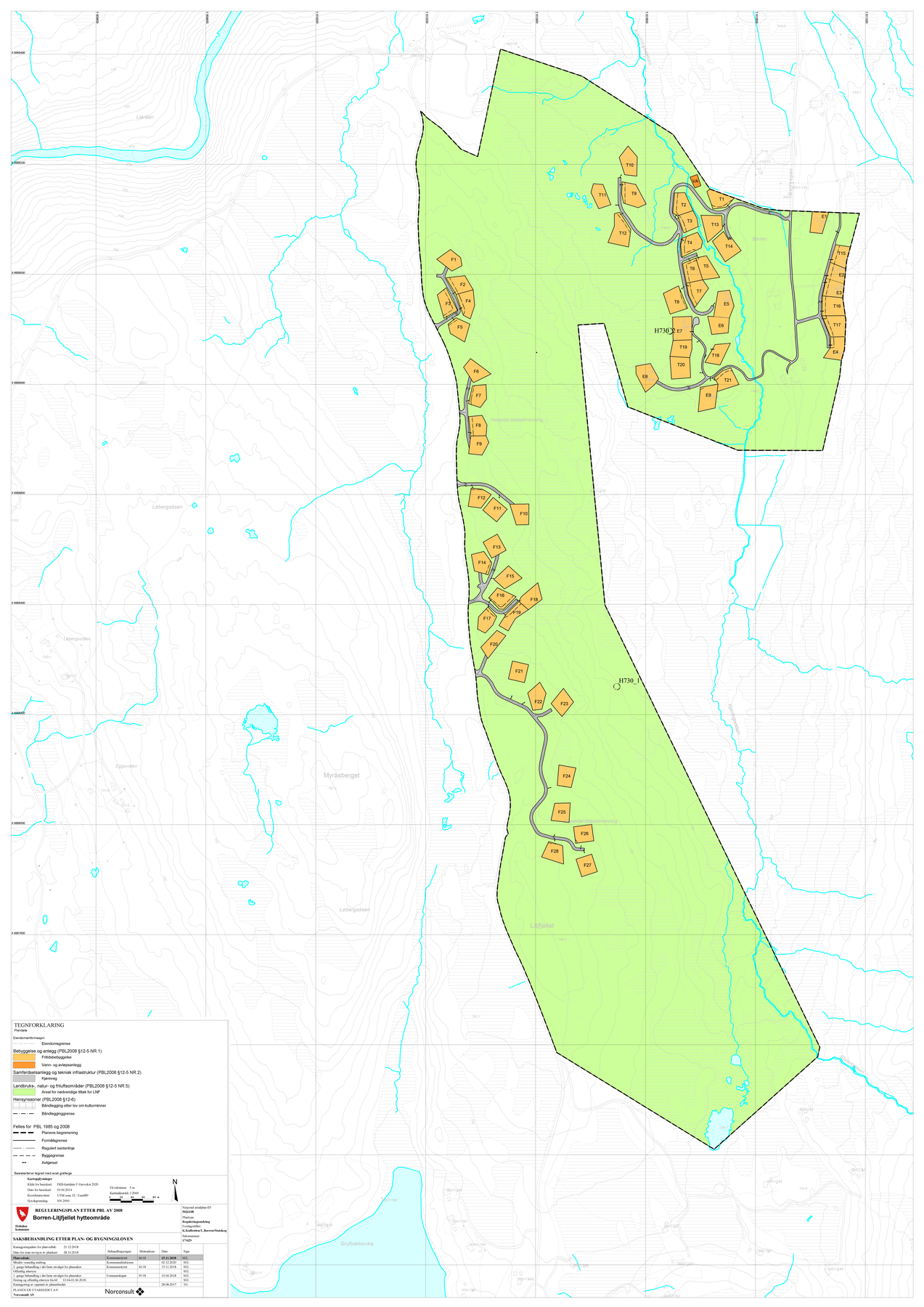 Situasjonskart Borren Hyttefelt Galleribilde