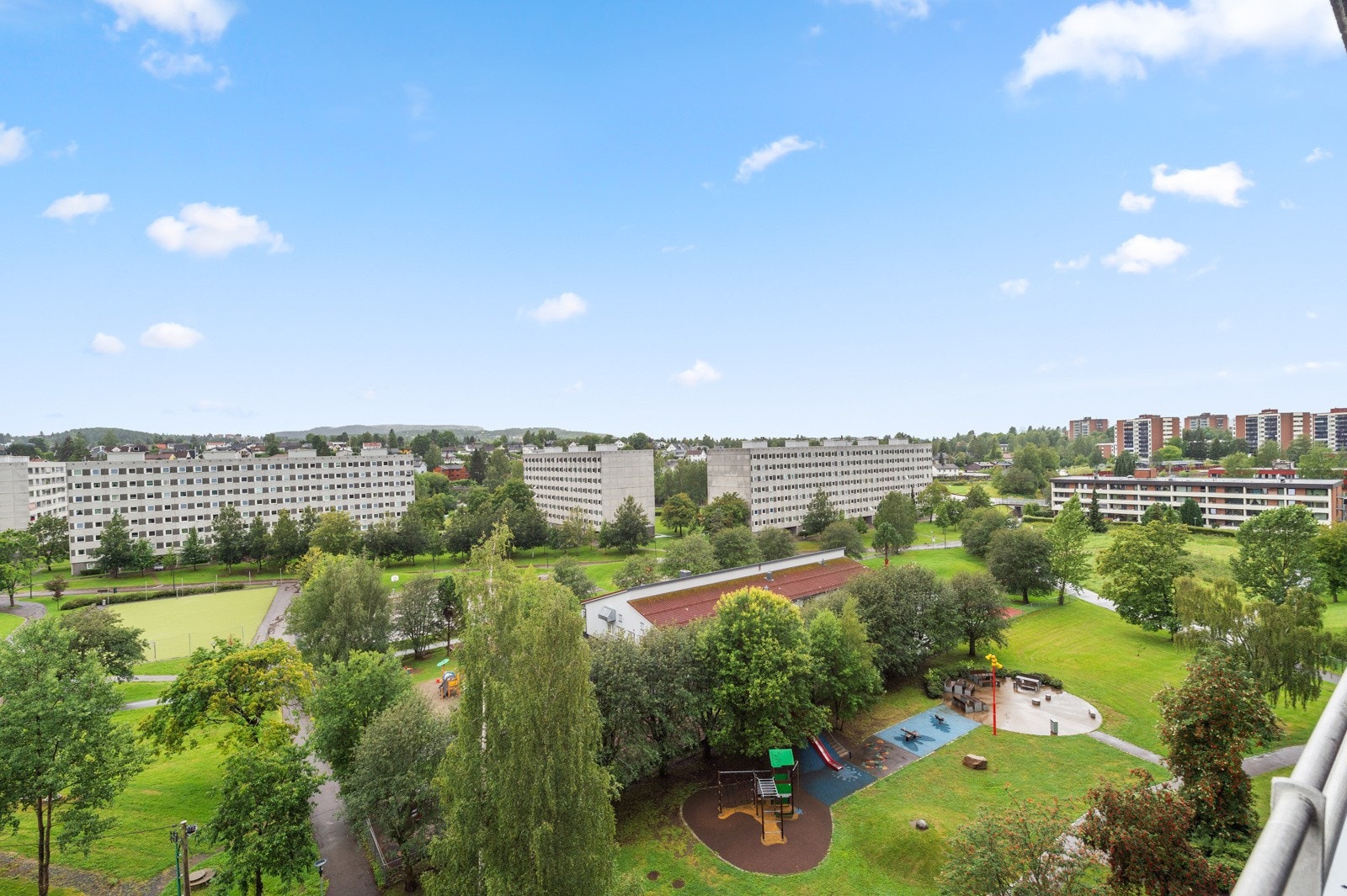Fra toppetasjen får man god utsikt. Galleribilde