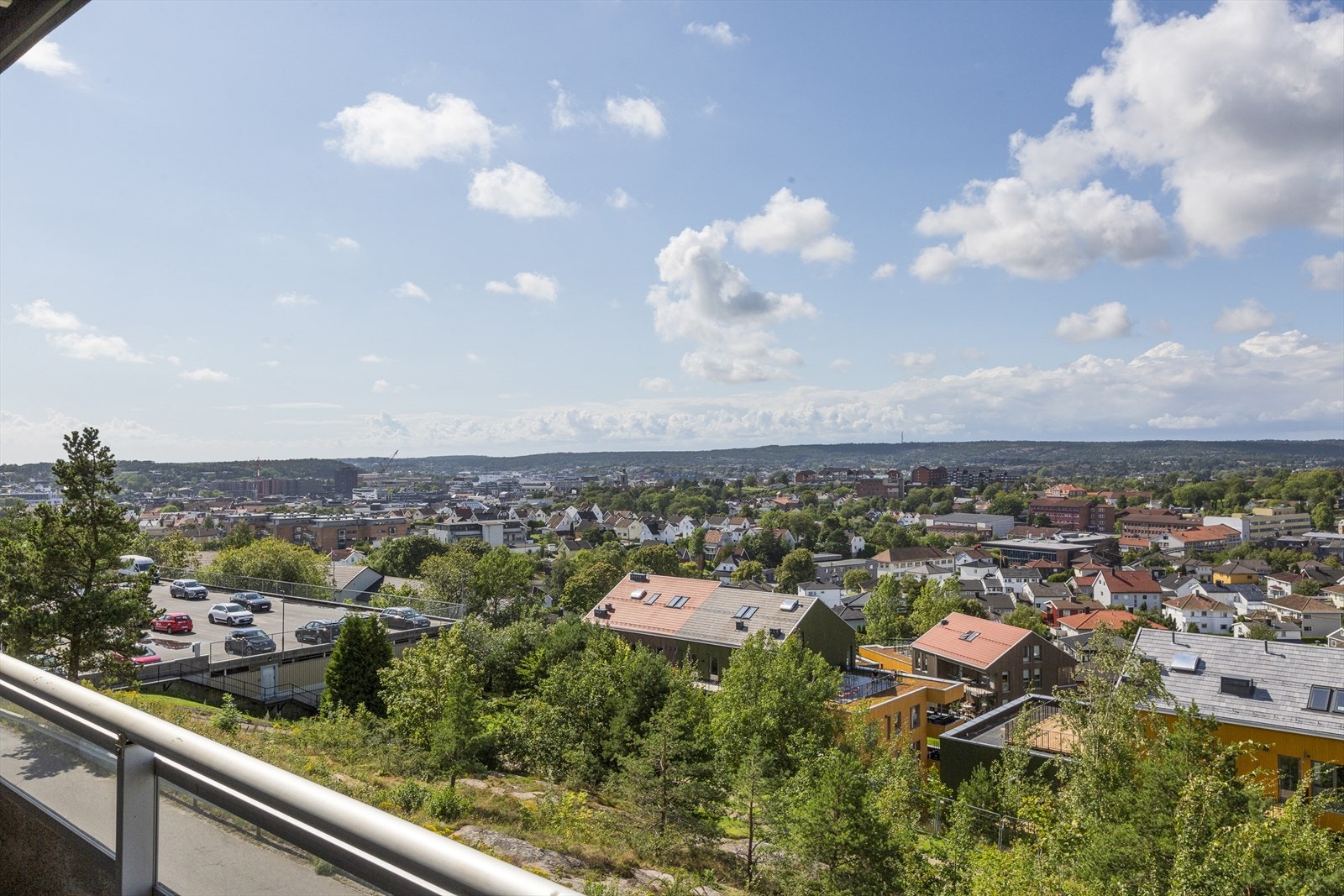 Her ser du store deler av Fredrikstad. Galleribilde