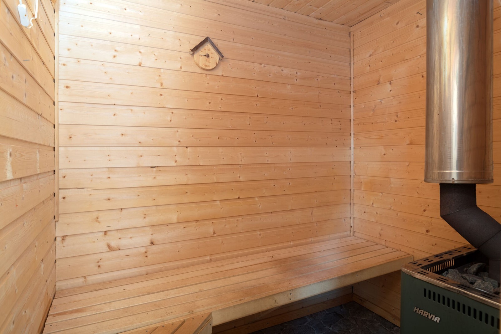 Badstue med vedfyrt ovn. Galleribilde