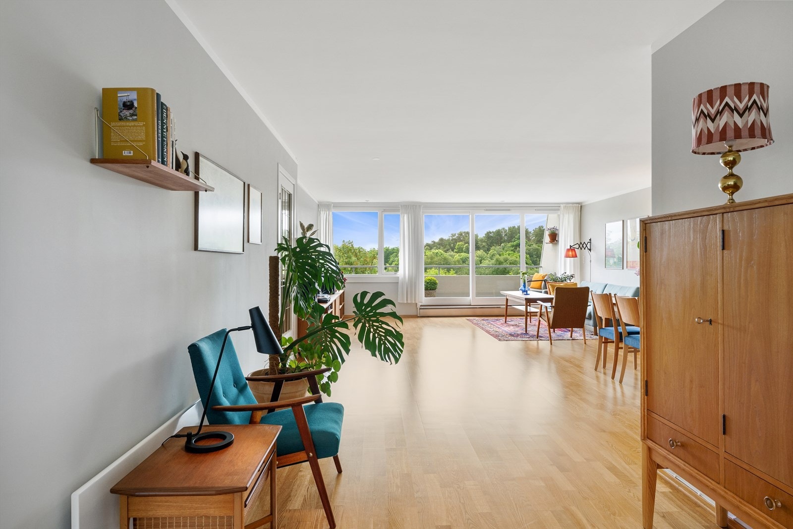 Til venstre for terrassedøren var det opprinnelig et tredje soverom. Galleribilde