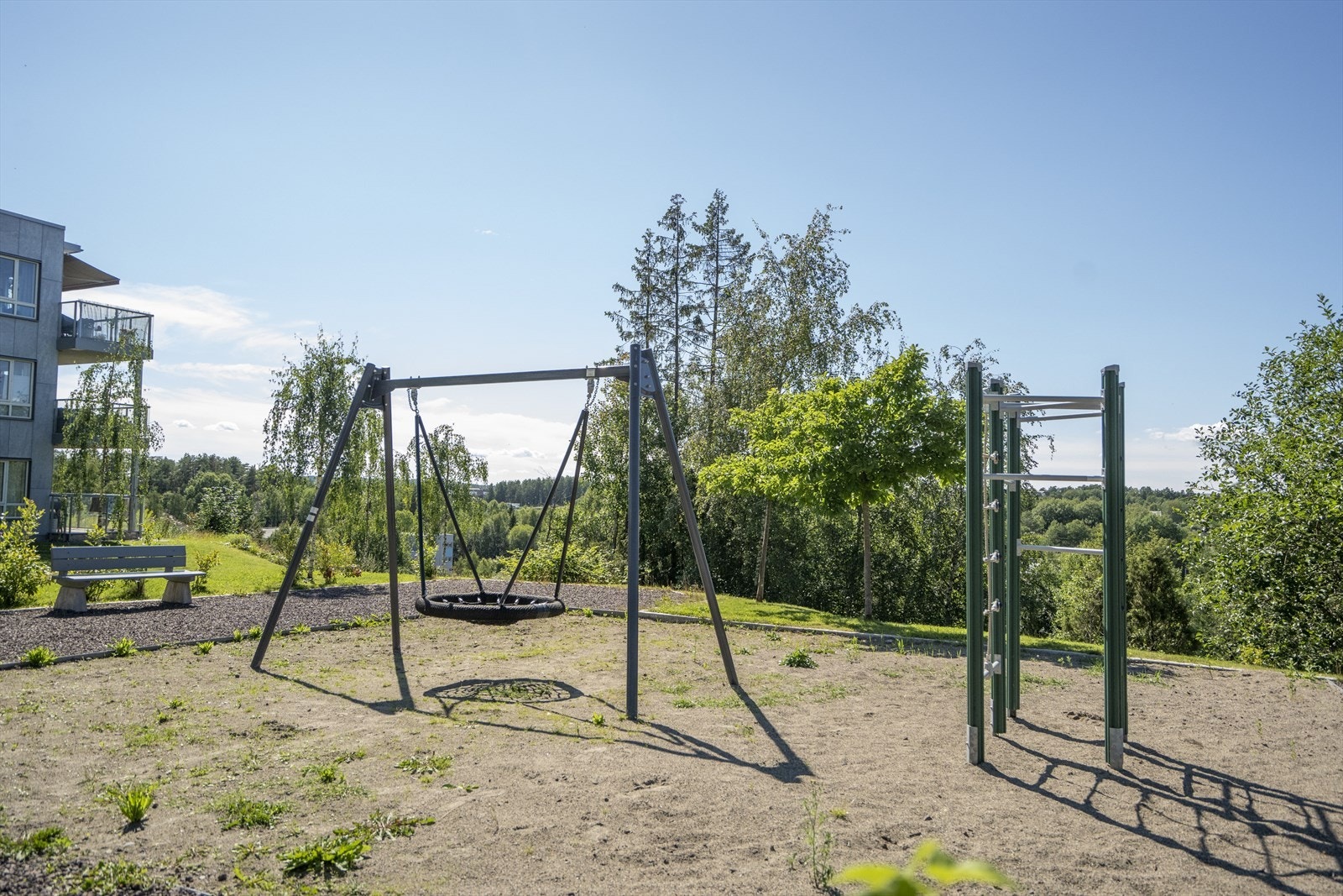 Borettslagets fellesareal er også tilrettelagt for de minste. Galleribilde