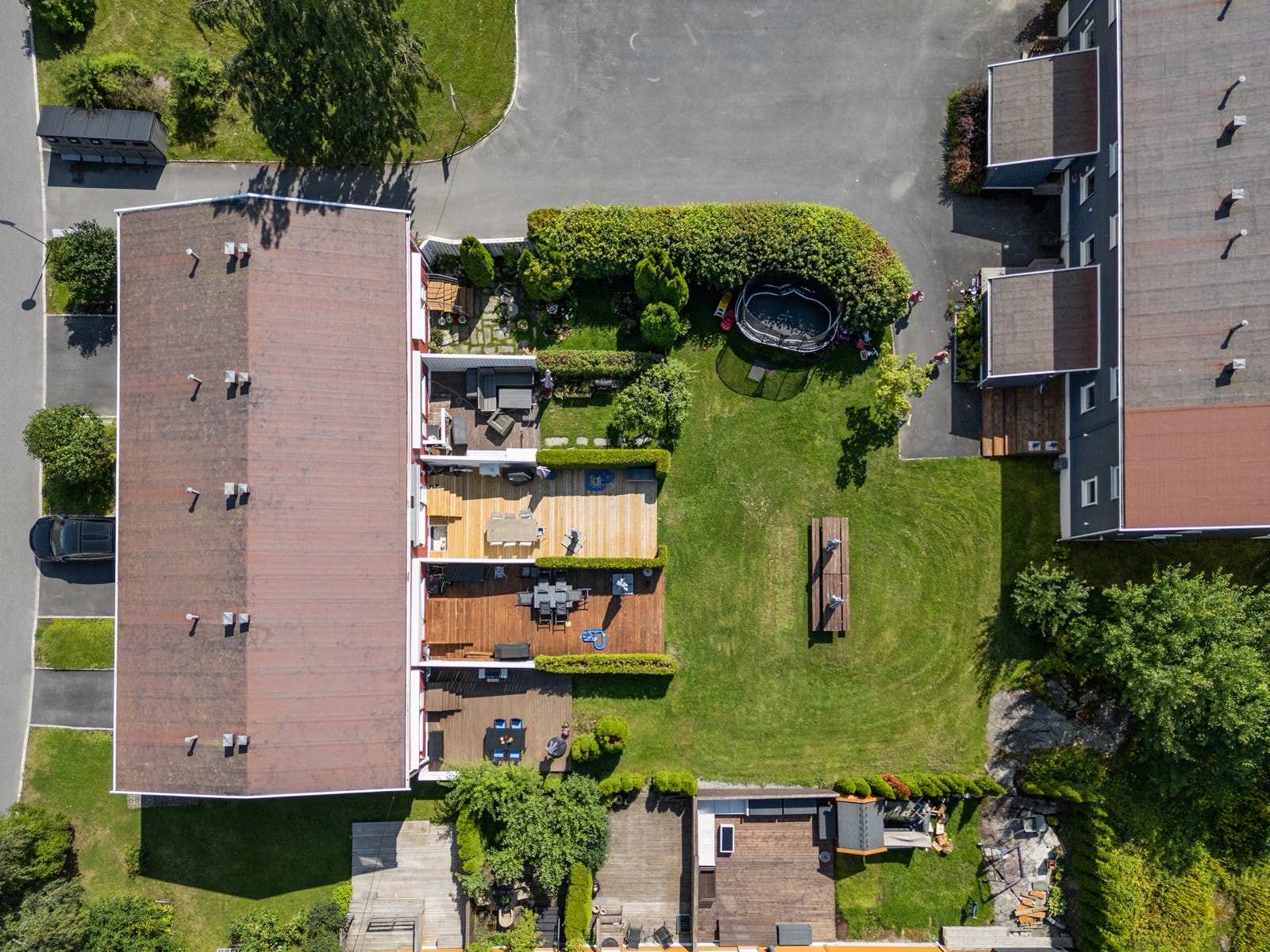 Eiendommen sett ovenifra Galleribilde