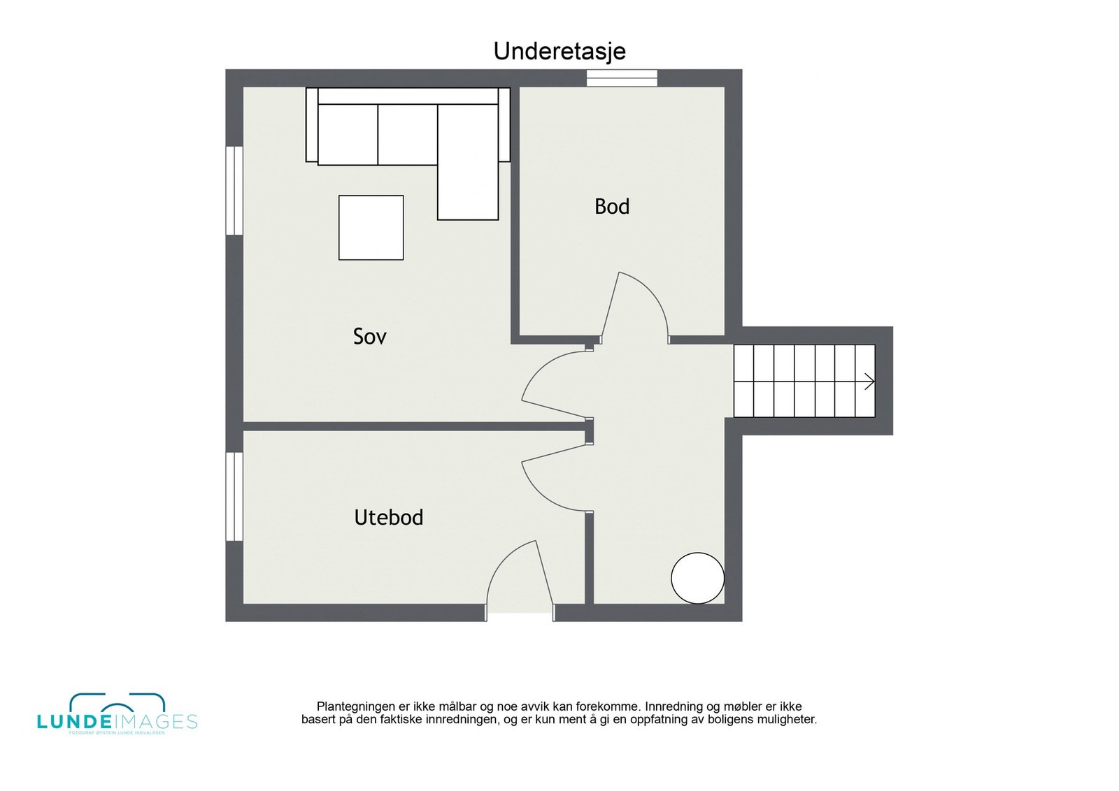 Plantegning kjeller - ikke målbar Galleribilde