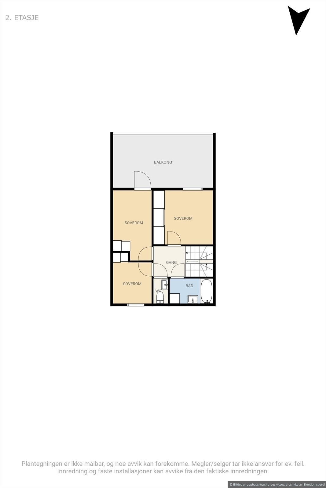 Plantegning - 2. etasje Galleribilde