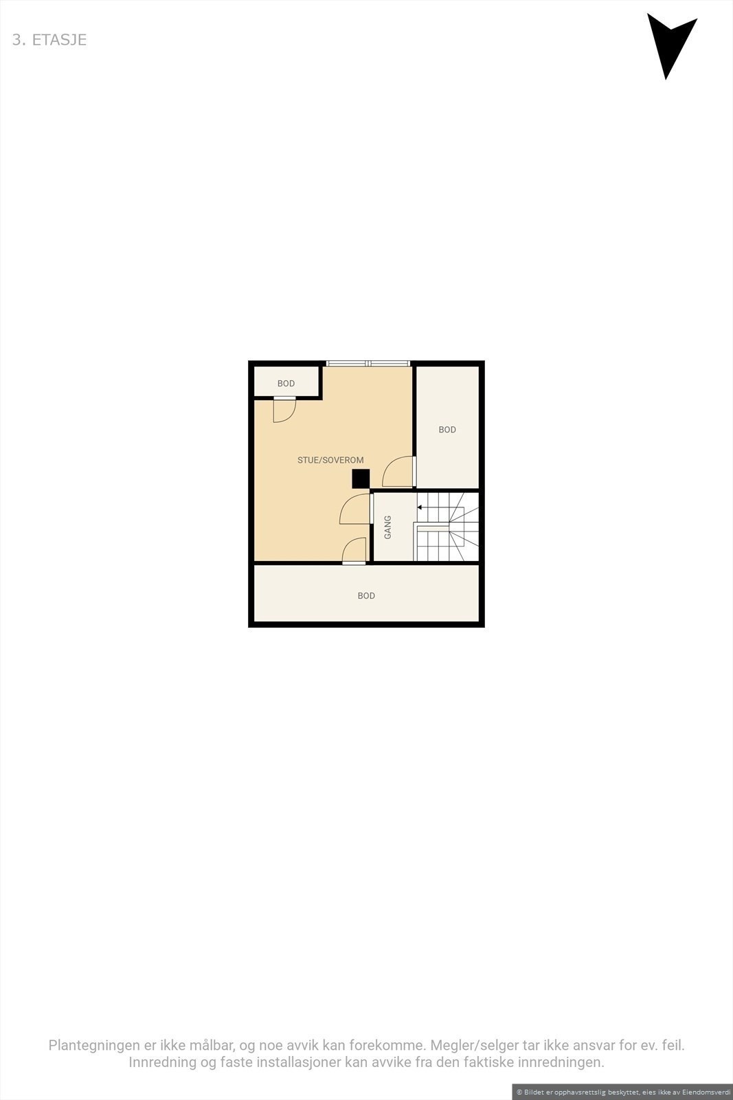 Plantegning - 3. etasje Galleribilde