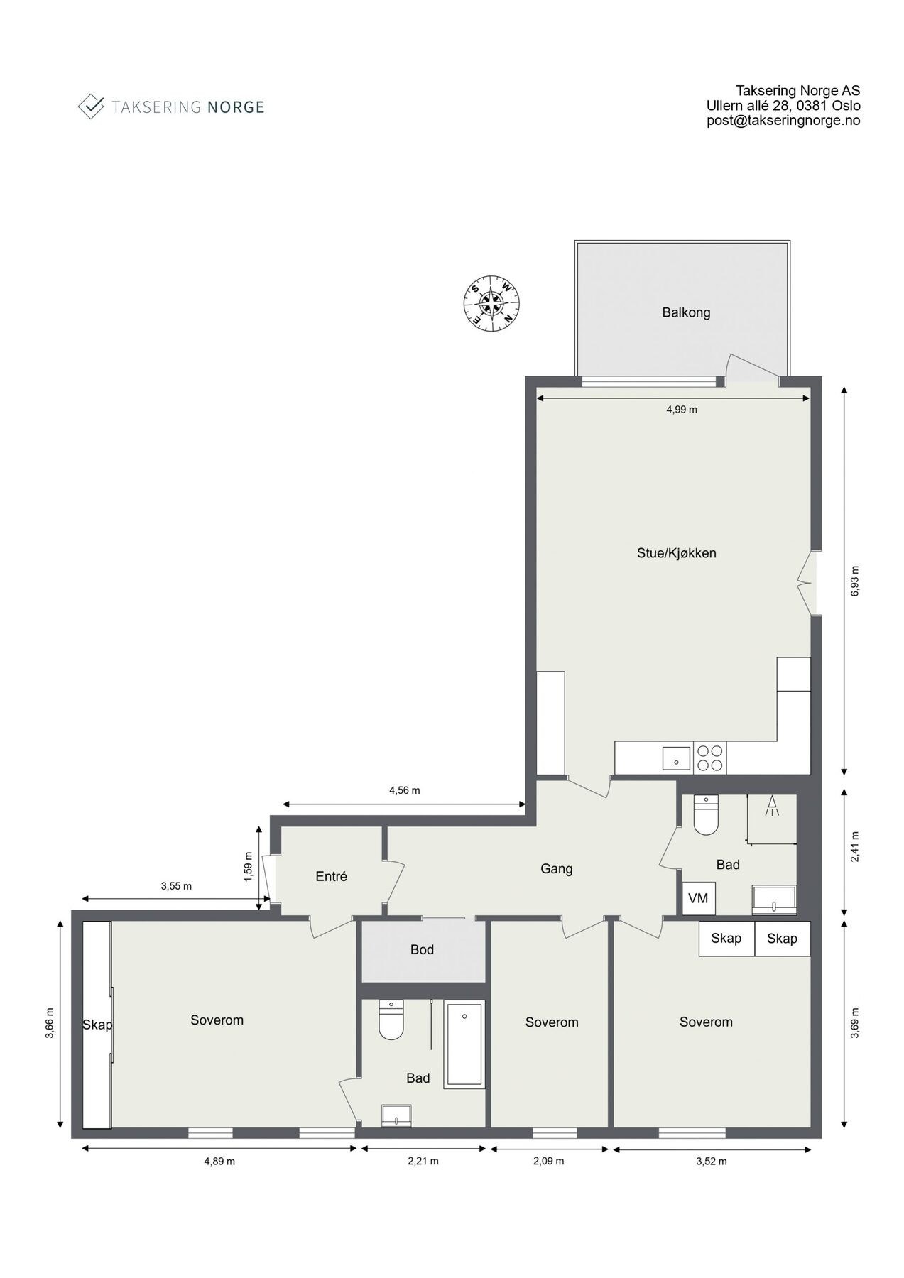 Plantegning Galleribilde