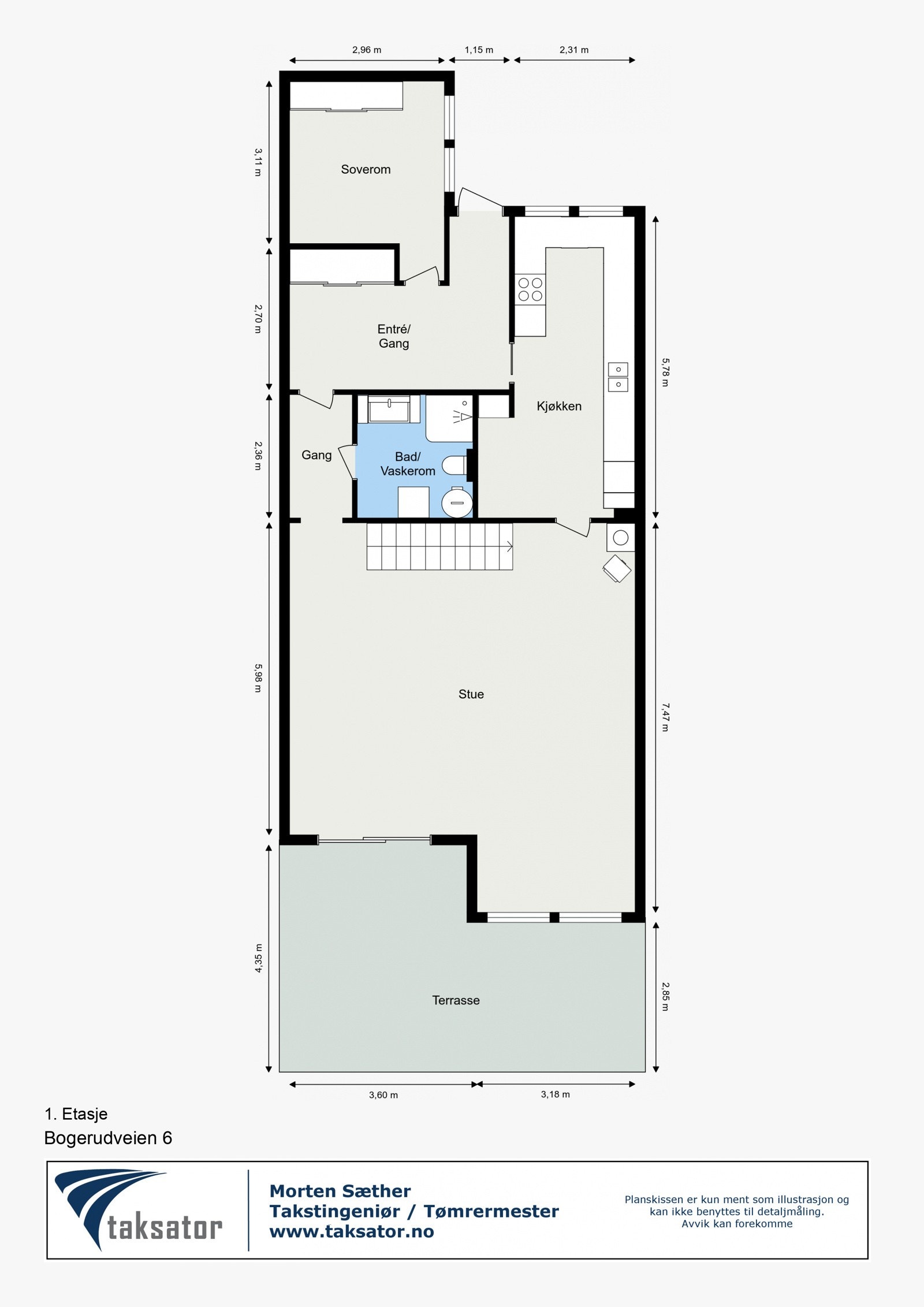 Plantegning 1.etasje Galleribilde