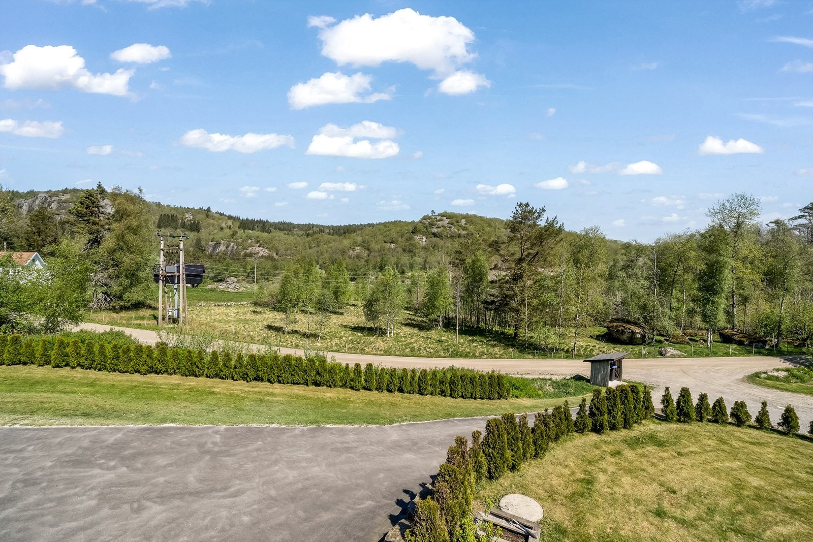 Utsikt fra balkong Galleribilde