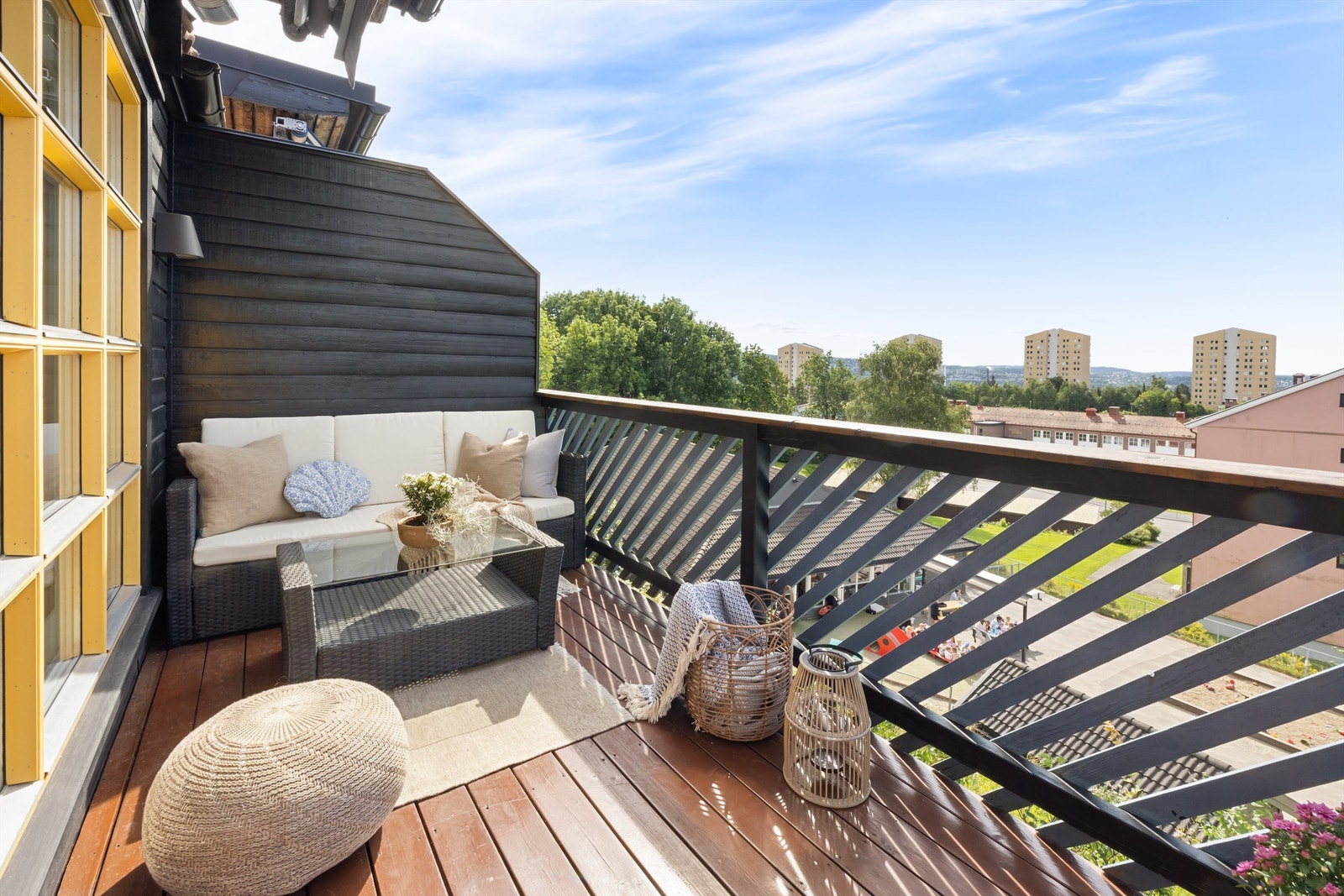 Flott balkong på ca. 7 kvm Galleribilde