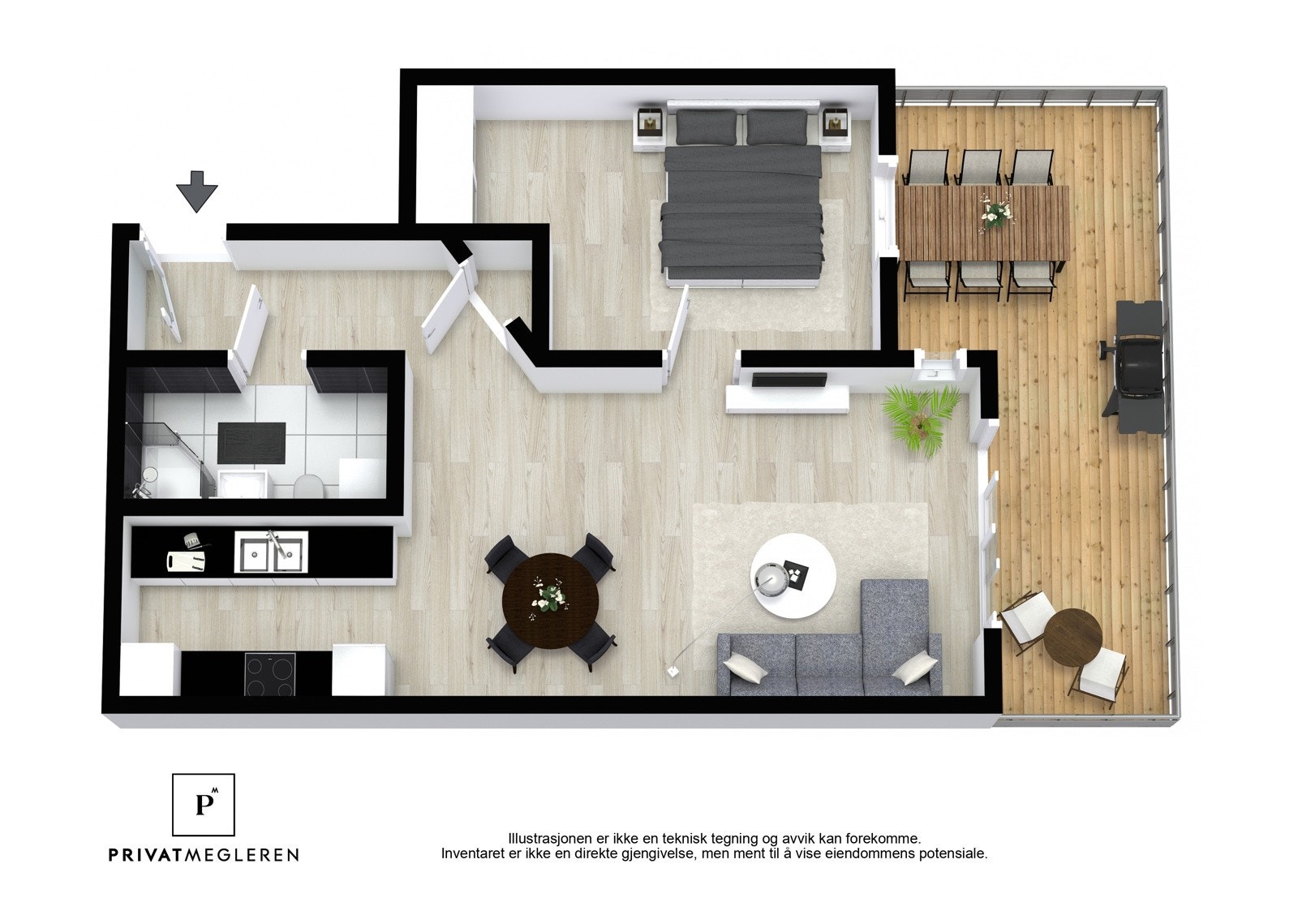 Plantegning. Galleribilde