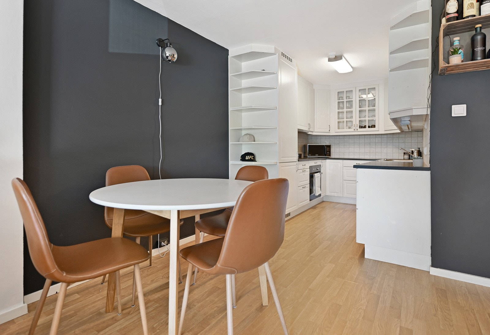 Det er gulvvarme i hele leiligheten med unntak av soverommet. Galleribilde