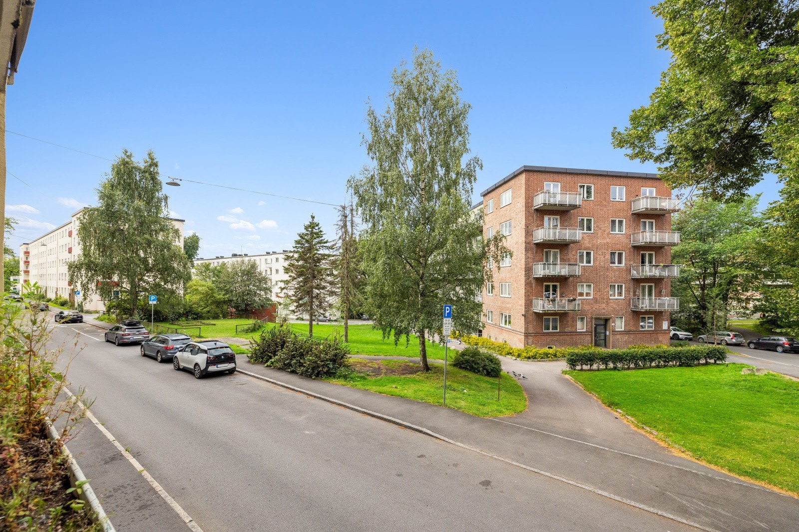 Det er lite innsyn på balkongen. Galleribilde