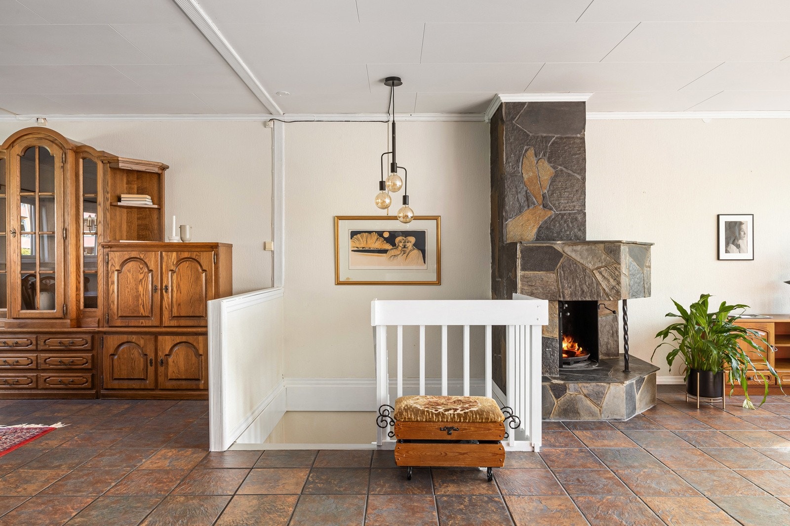 Vi beveger oss videre mot uteområdene. Galleribilde